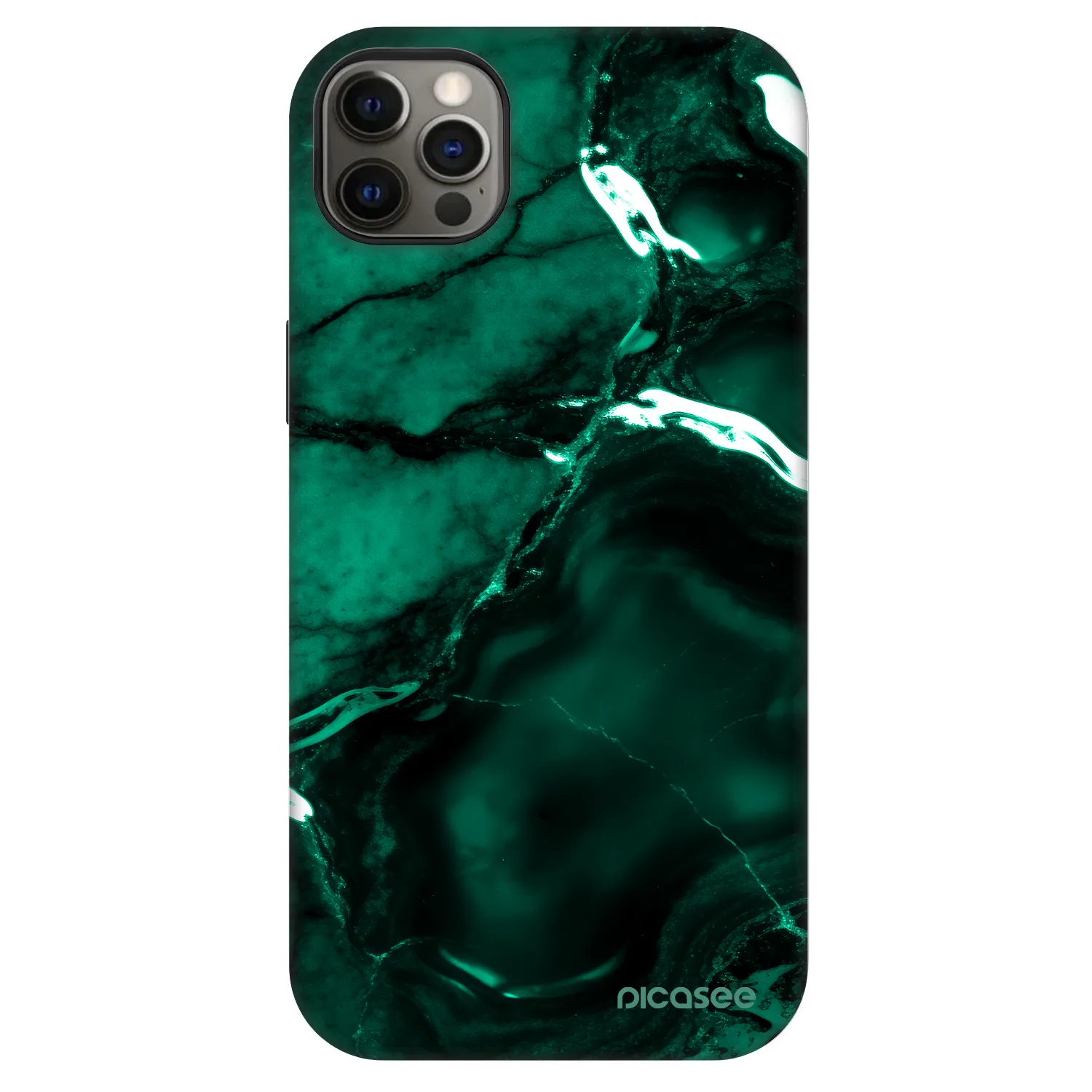 Picasee Fashion Case MagSafe für Apple iPhone 12 Pro Max - Dark emerald