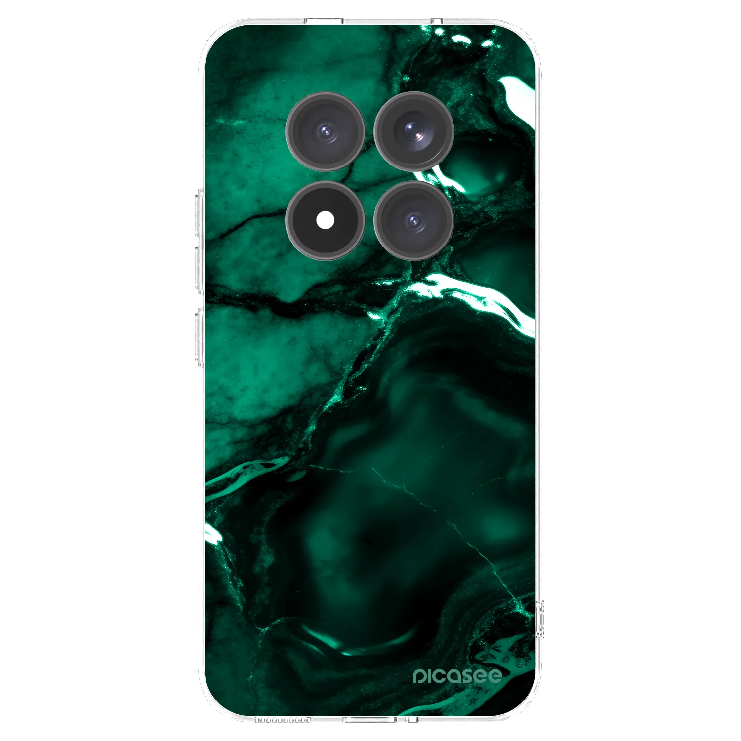 Picasee Xiaomi Redmi Note 15 Pro+ Hülle - Transparentes Silikon - Dark emerald