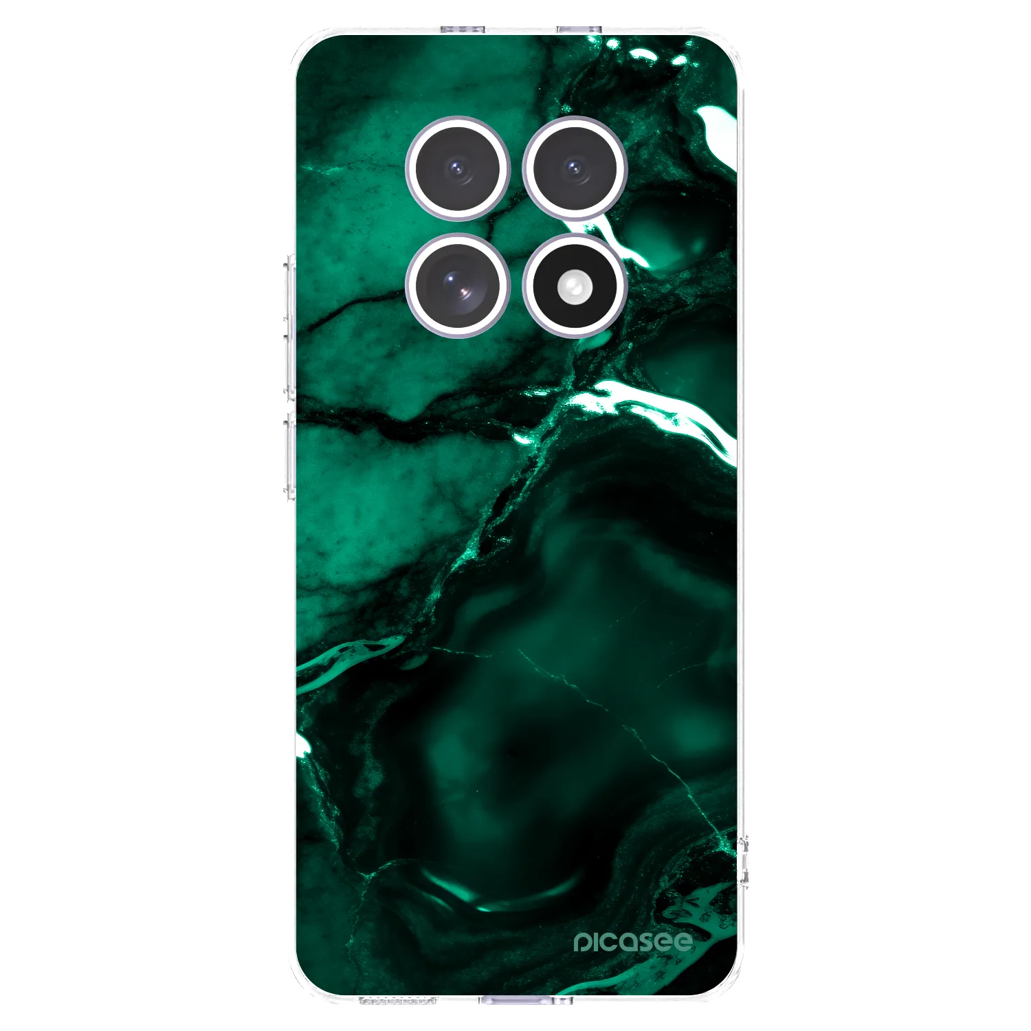 Picasee Xiaomi Redmi Note 15 4G Hülle - Transparentes Silikon - Dark emerald