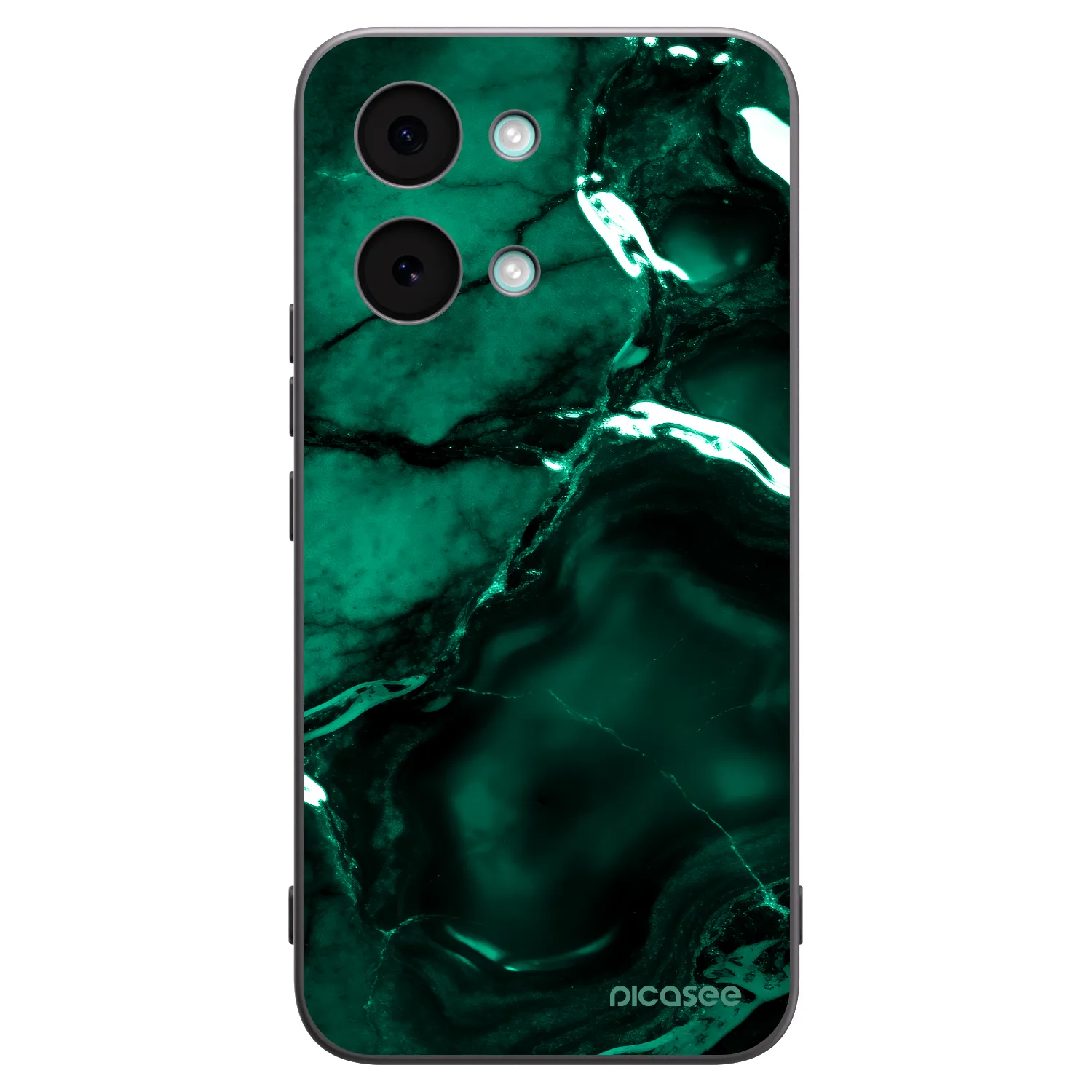 Picasee Xiaomi Poco X8 Pro Max Hülle - Schwarzes Silikon - Dark emerald
