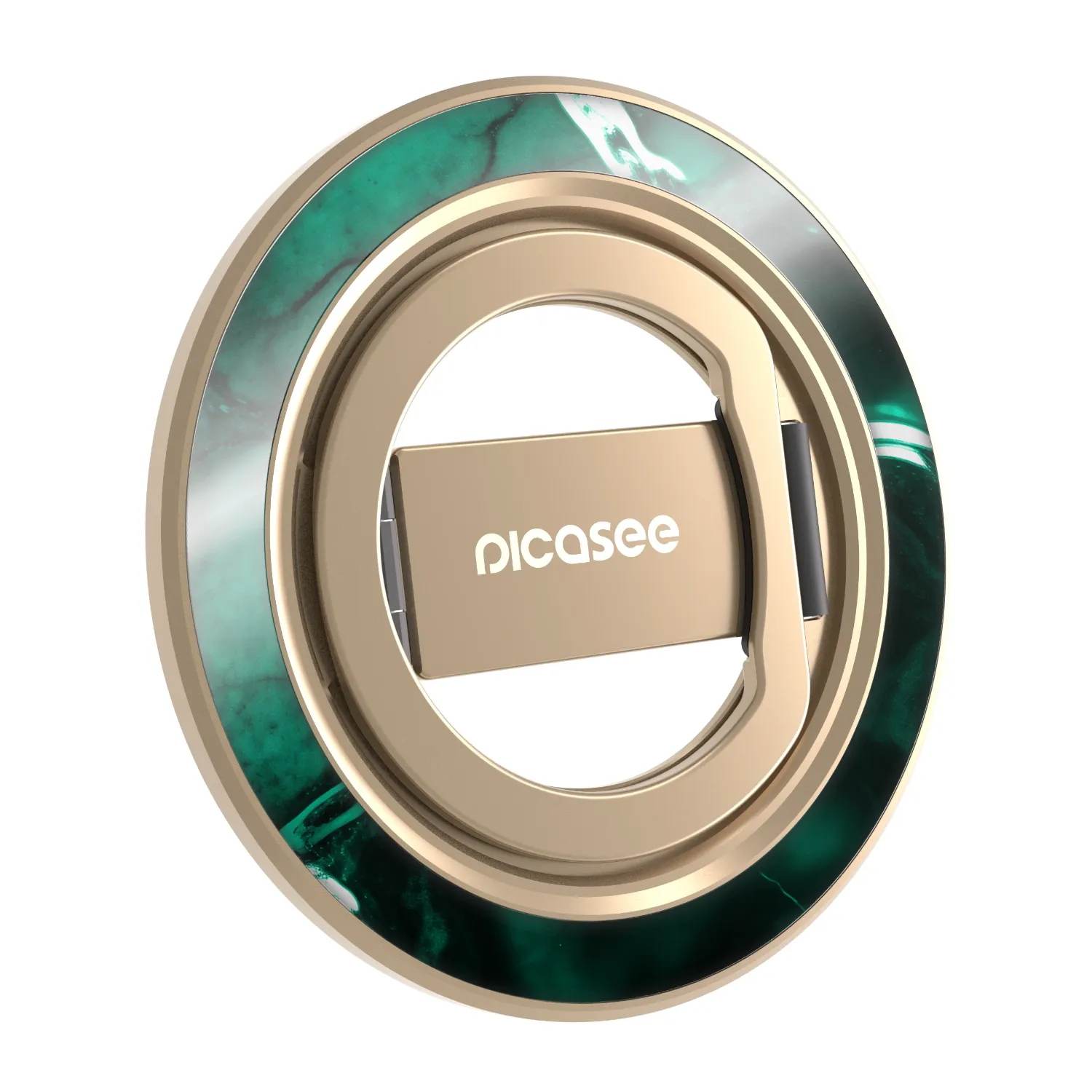 Picasee Magnetic holder - Gold - Dark emerald