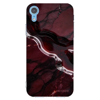 Picasee Apple iPhone XR Hülle - Transparentes Silikon - Cherry stone