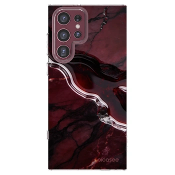 Picasee Samsung Galaxy S22 Ultra 5G Hülle - Transparentes Silikon - Cherry stone