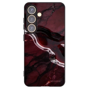 Picasee Samsung Galaxy S24 S921B 5G Hülle - Schwarzes Silikon - Cherry stone