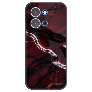 Picasee Xiaomi Redmi 15C 4G Hülle - Schwarzes Silikon - Cherry stone