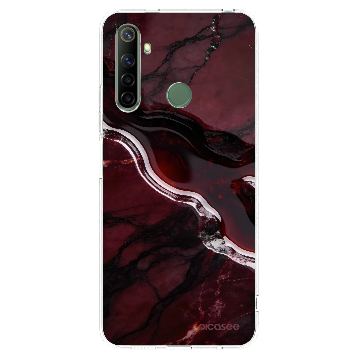 Picasee Realme 6i Hülle - Transparentes Silikon - Cherry stone