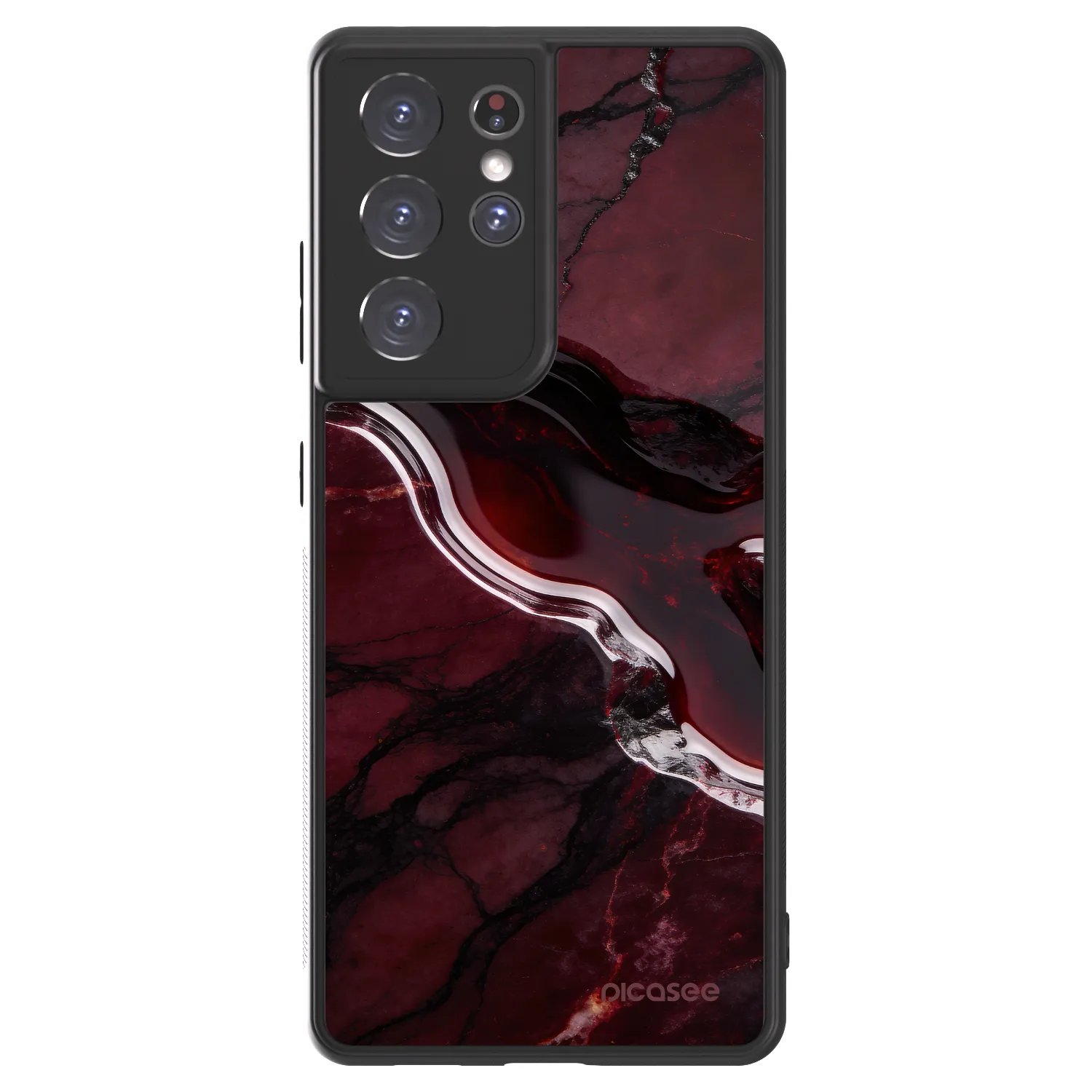 Picasee ULTIMATE CASE für Samsung Galaxy S21 Ultra 5G G998B - Cherry stone