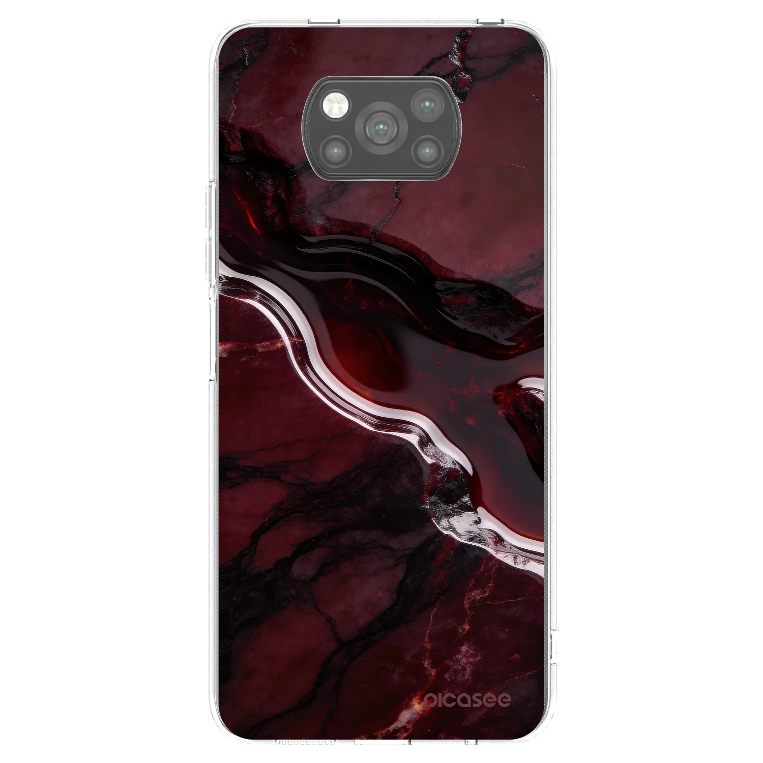 Picasee Xiaomi Poco X3 Pro Hülle - Schwarzes Silikon - Cherry stone