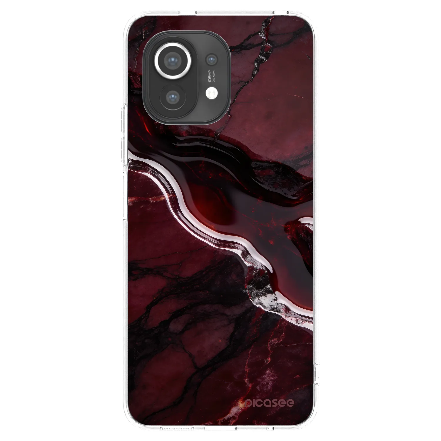 Picasee Xiaomi Mi 11 Hülle - Transparentes Silikon - Cherry stone