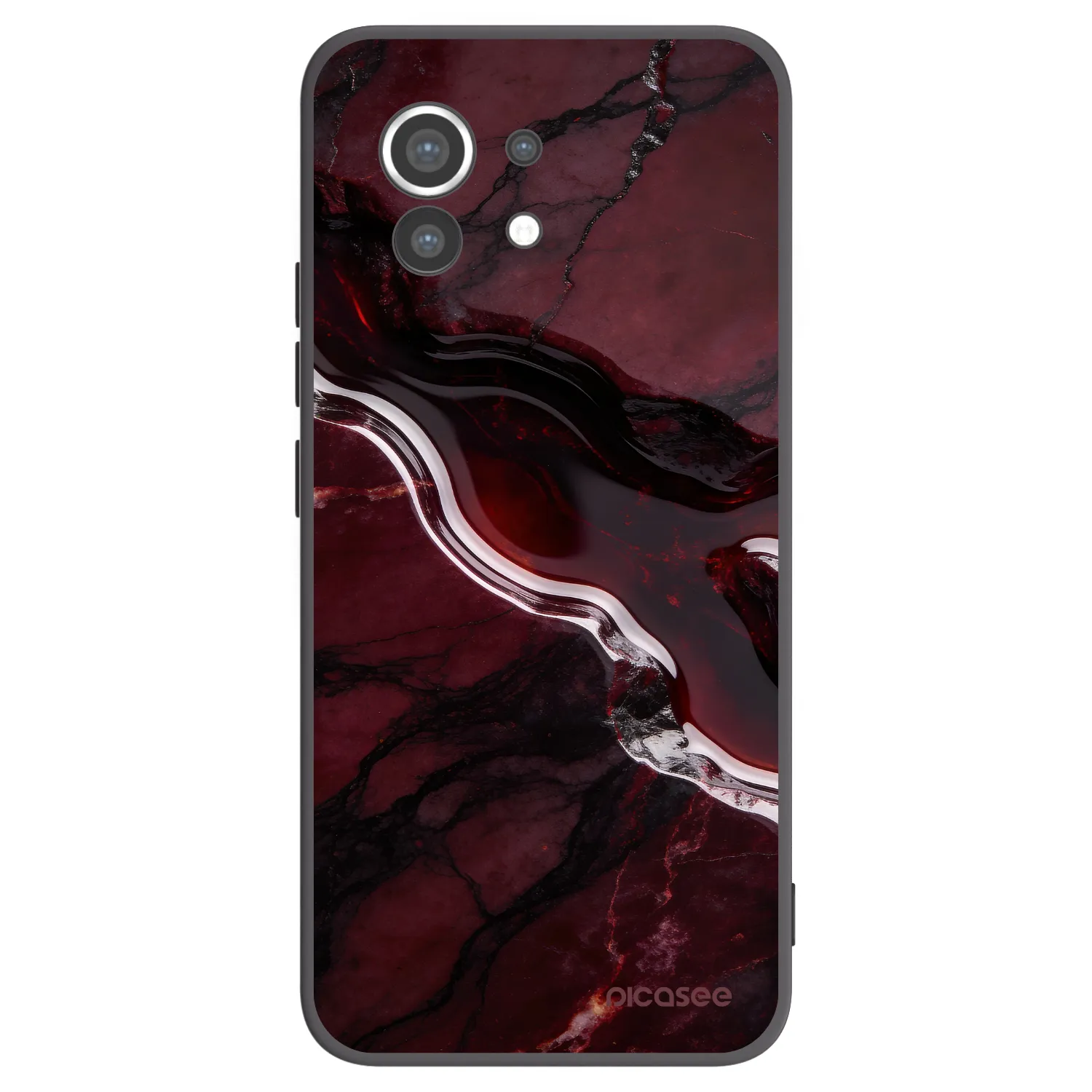 Picasee Xiaomi Mi 11 Hülle - Schwarzes Silikon - Cherry stone