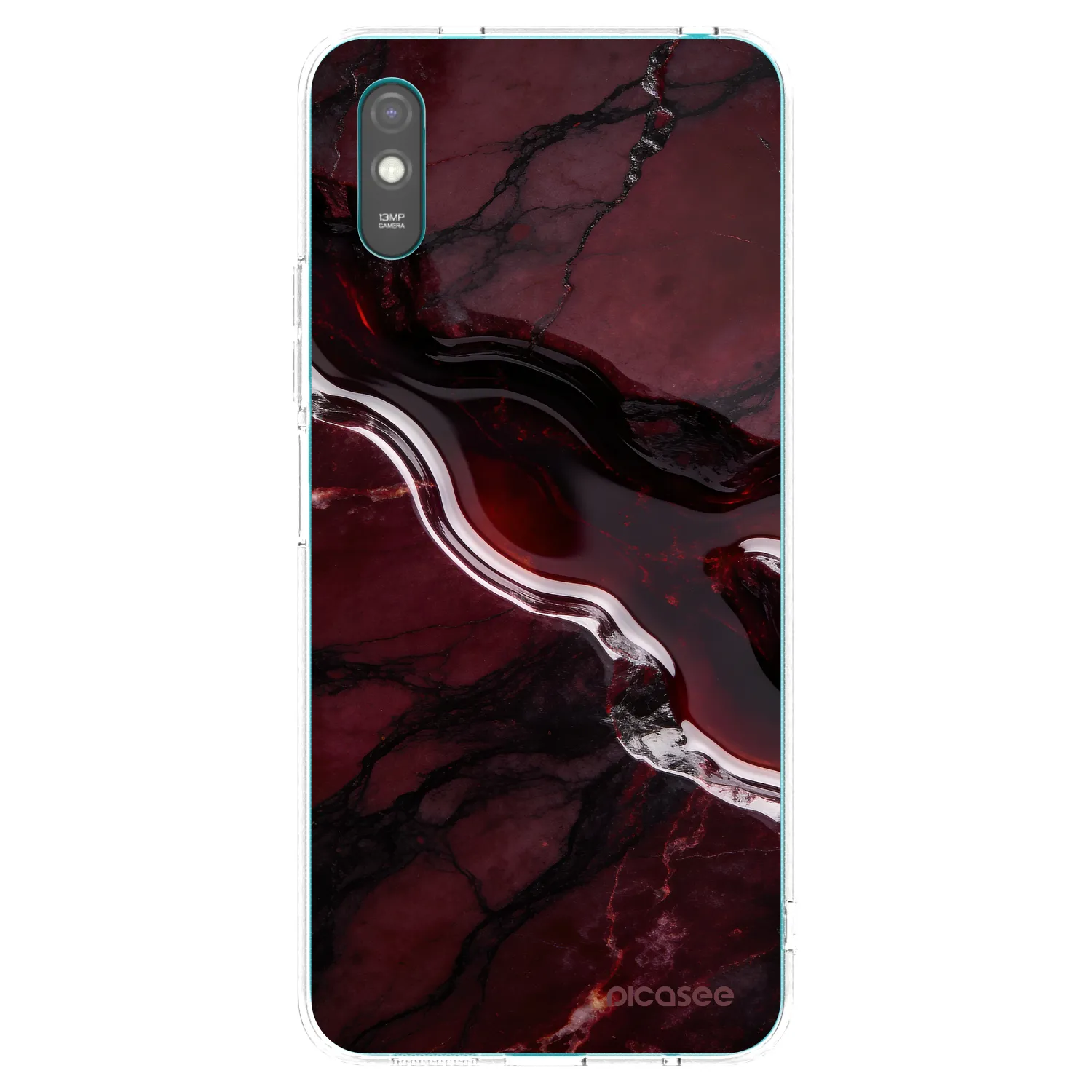 Picasee Xiaomi Redmi 9AT Hülle - Transparentes Silikon - Cherry stone