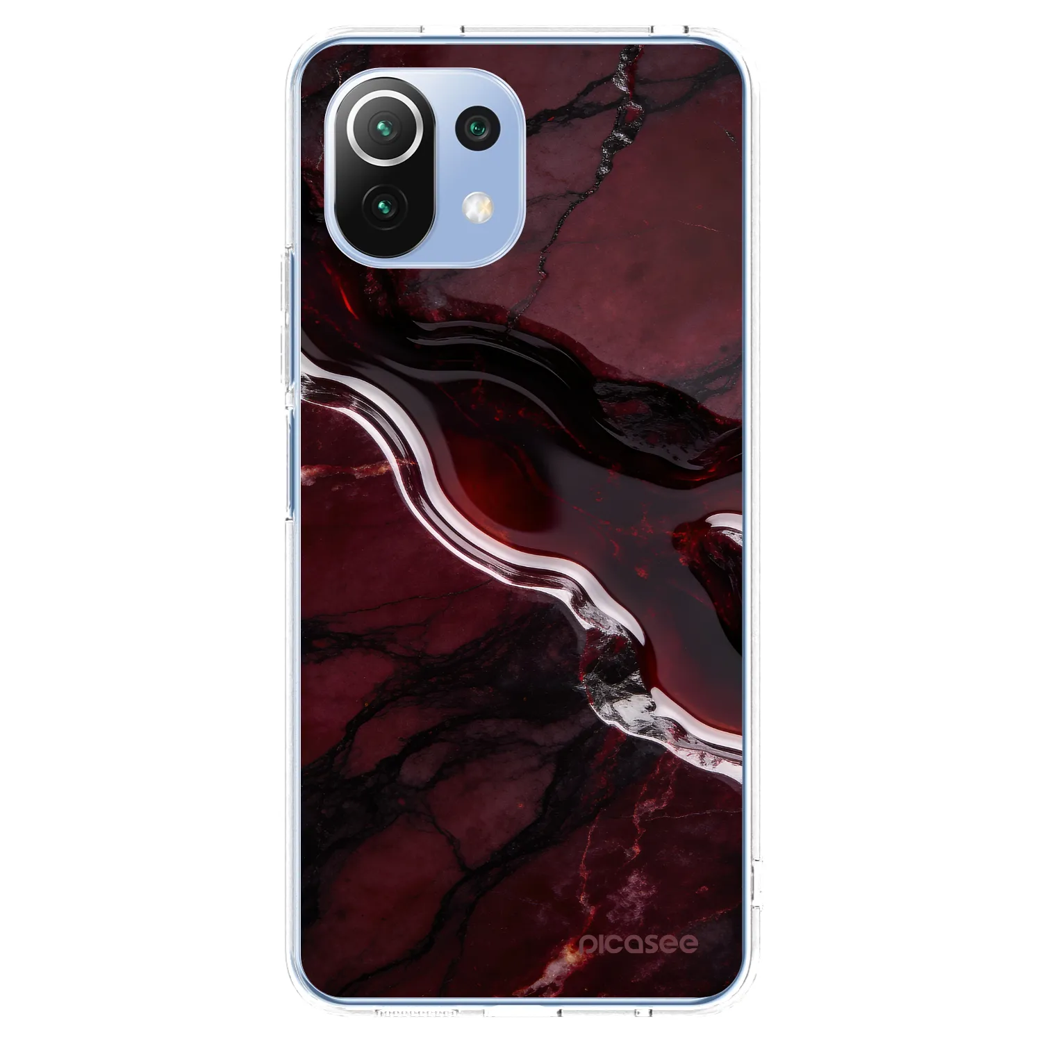 Picasee Xiaomi Mi 11 Lite Hülle - Transparentes Silikon - Cherry stone