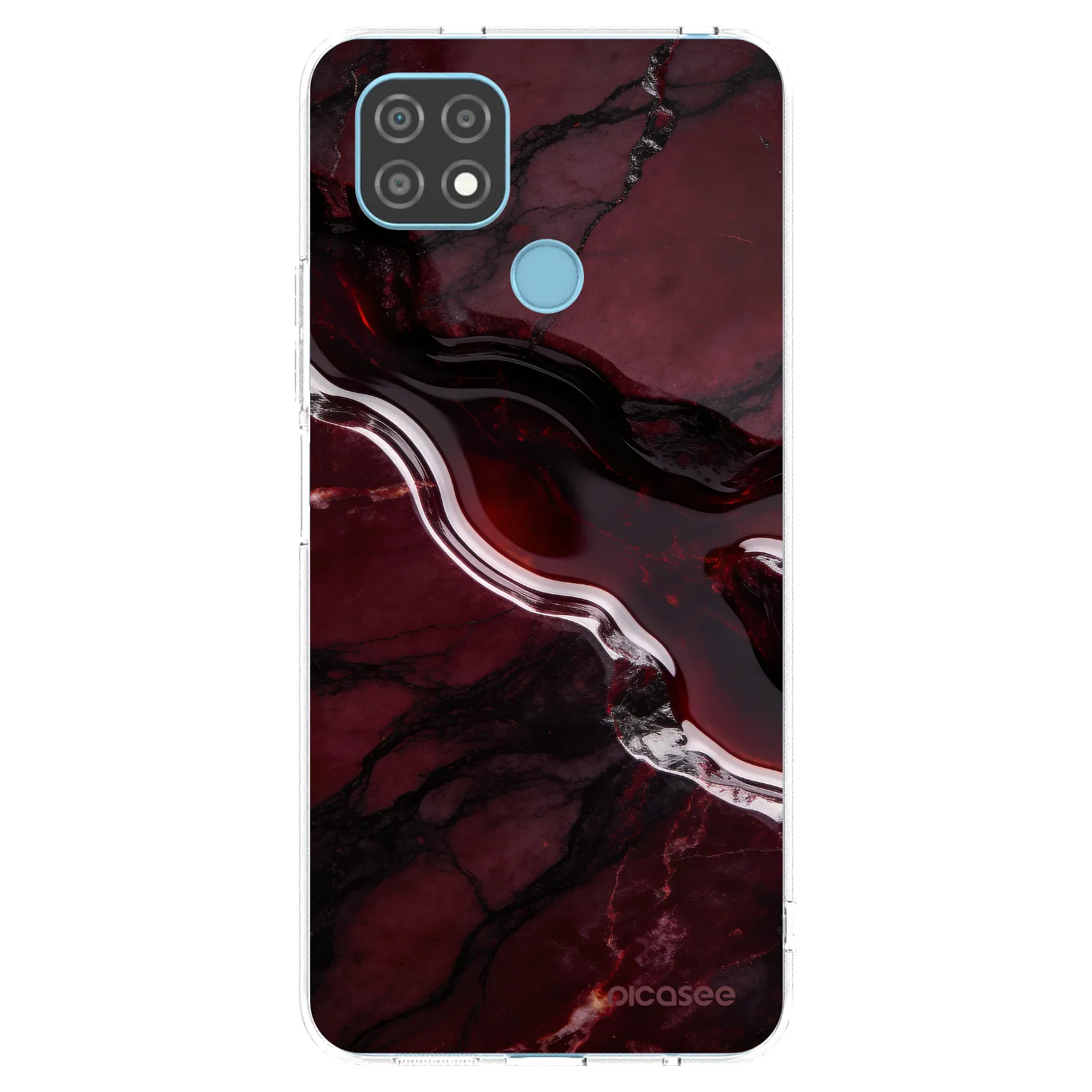 Picasee Realme C21 Hülle - Transparentes Silikon - Cherry stone