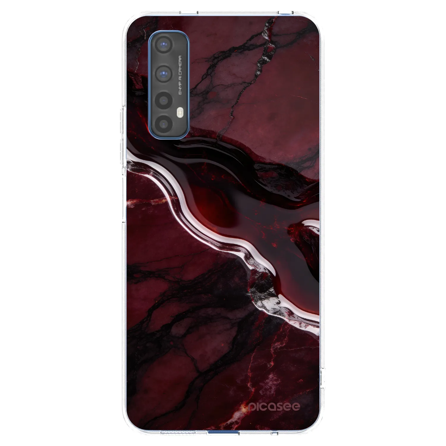 Picasee Realme 7 Hülle - Transparentes Silikon - Cherry stone