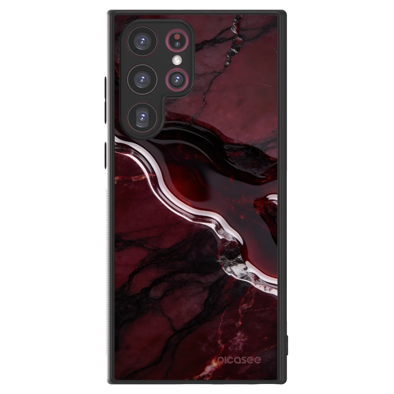 Picasee ULTIMATE CASE für Samsung Galaxy S22 Ultra 5G - Cherry stone
