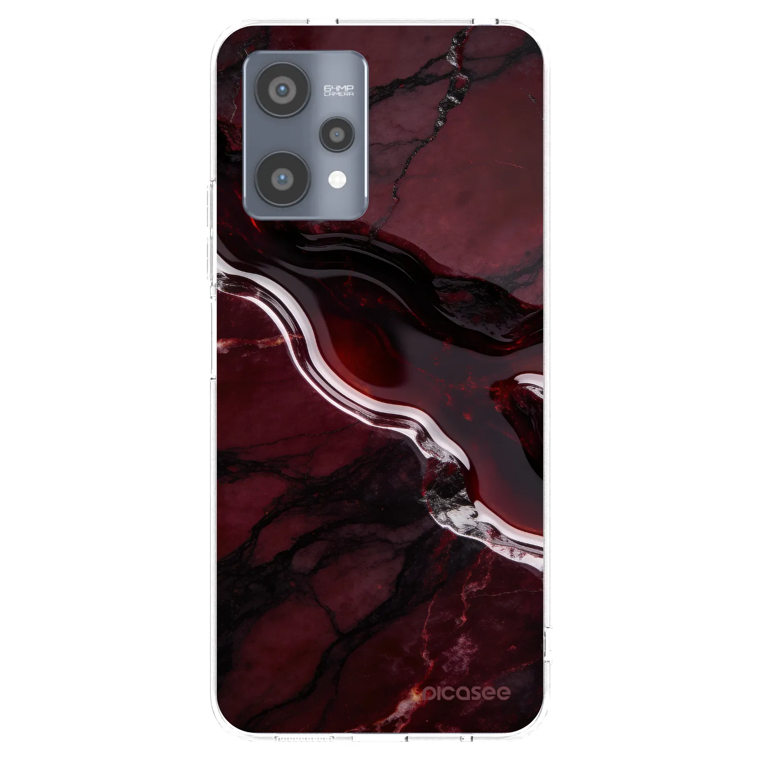 Picasee Realme 9 Pro 5G Hülle - Transparentes Silikon - Cherry stone