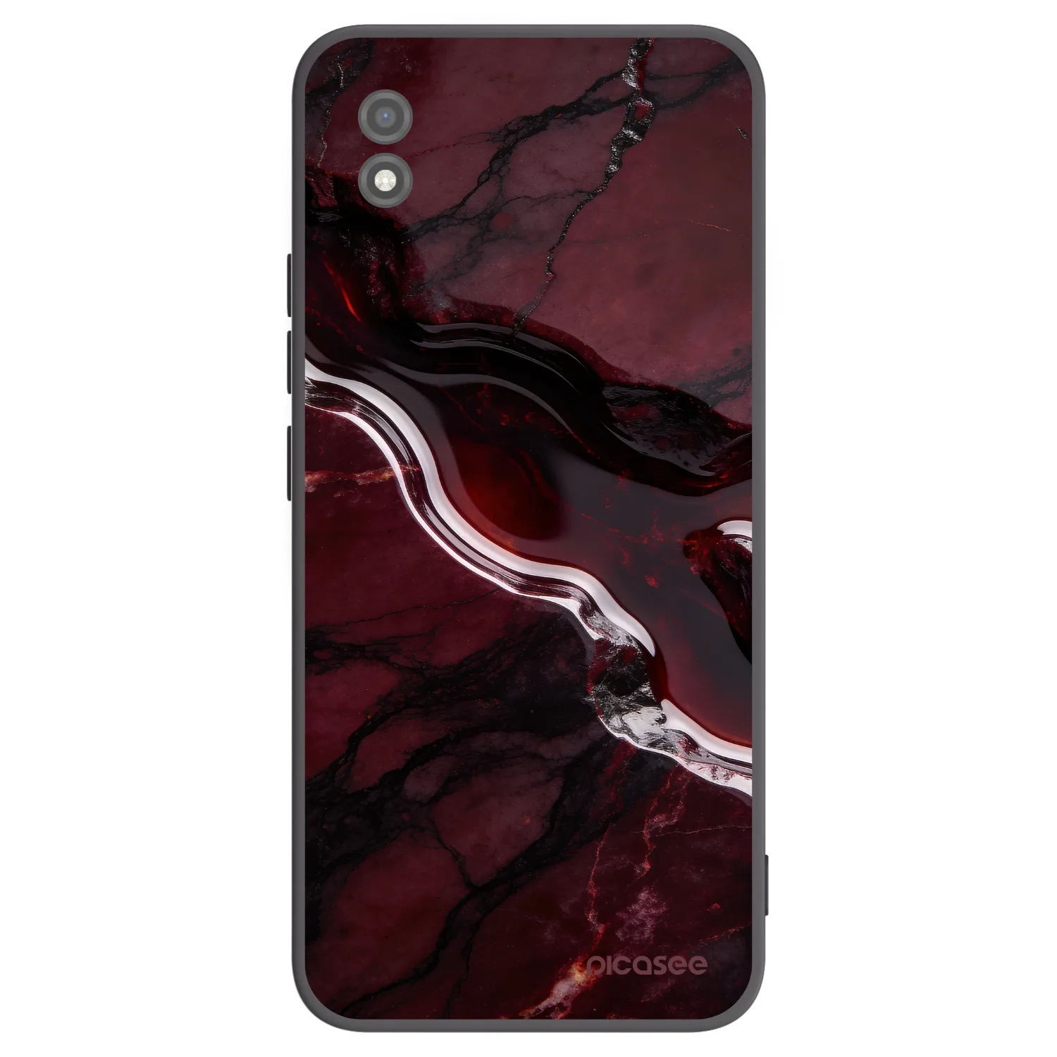 Picasee Realme C11 (2021) Hülle - Schwarzes Silikon - Cherry stone