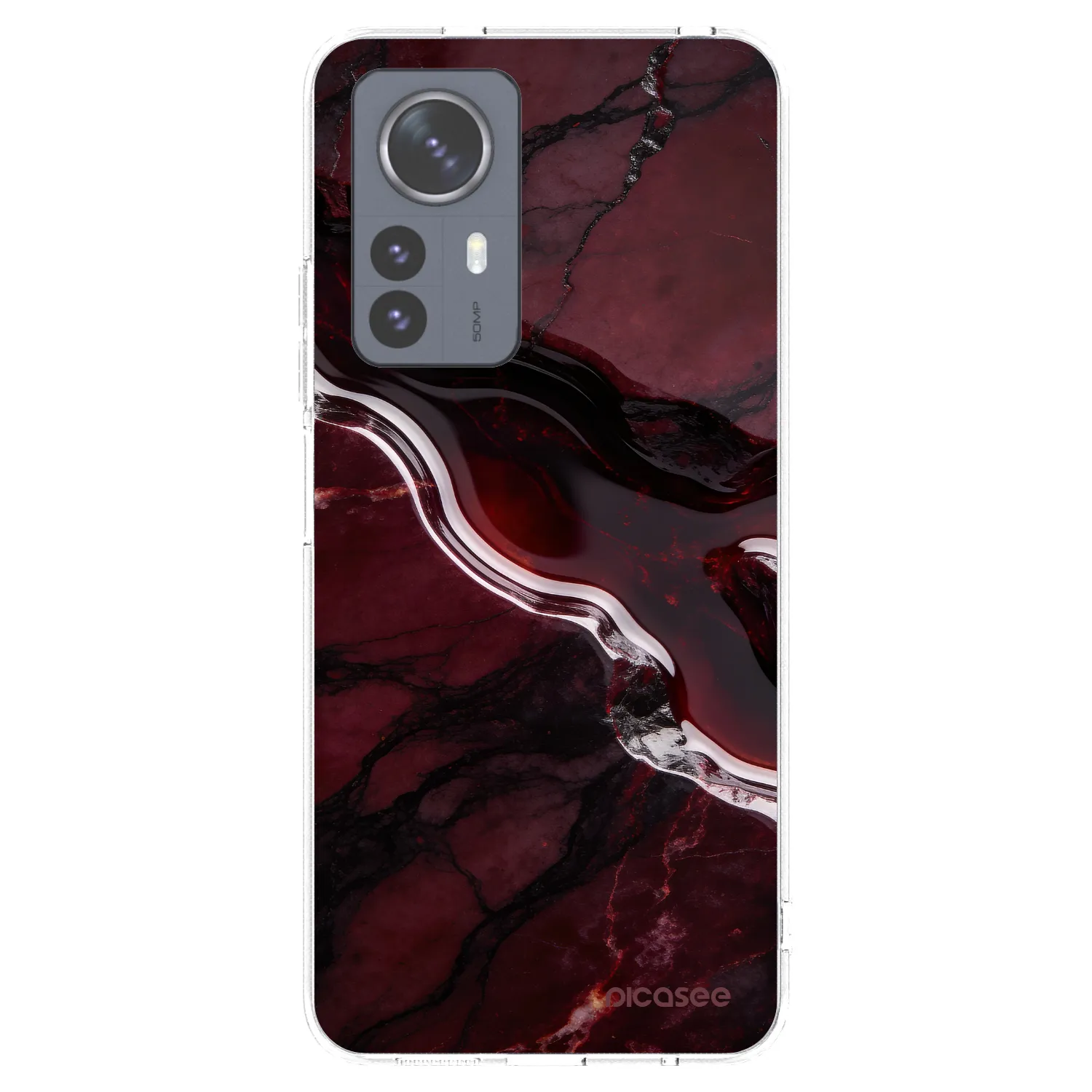 Picasee Xiaomi 12 Pro Hülle - Transparentes Silikon - Cherry stone