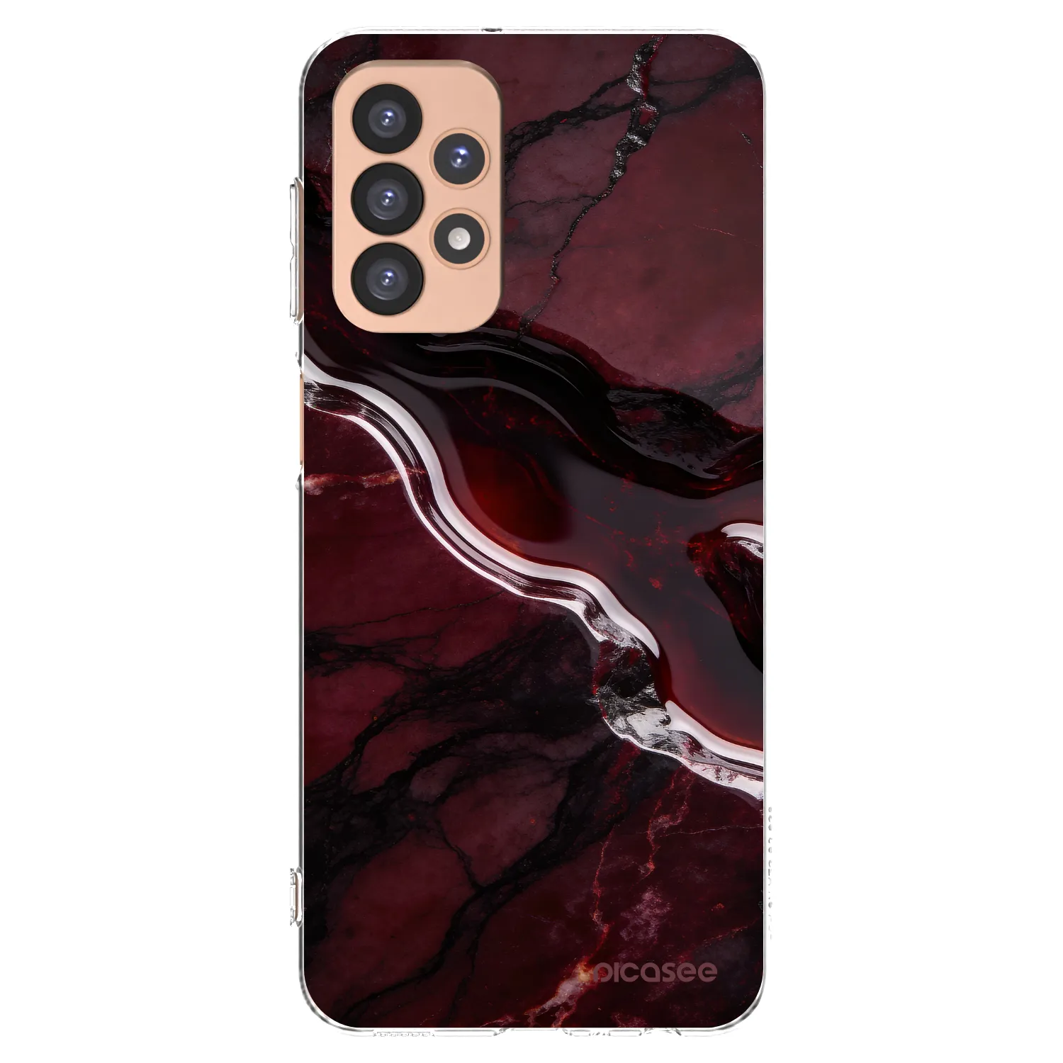 Picasee Samsung Galaxy A23 A236B 5G Hülle - Transparentes Silikon - Cherry stone
