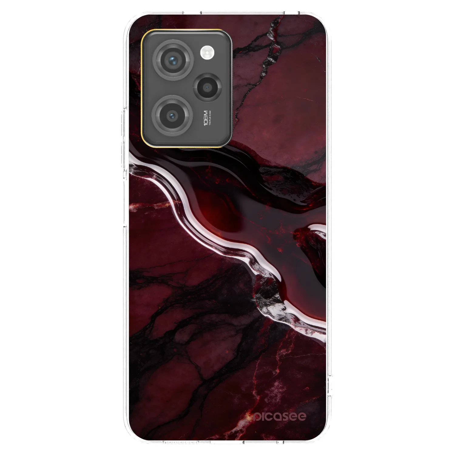Picasee Xiaomi Poco X5 Pro Hülle - Transparentes Silikon - Cherry stone