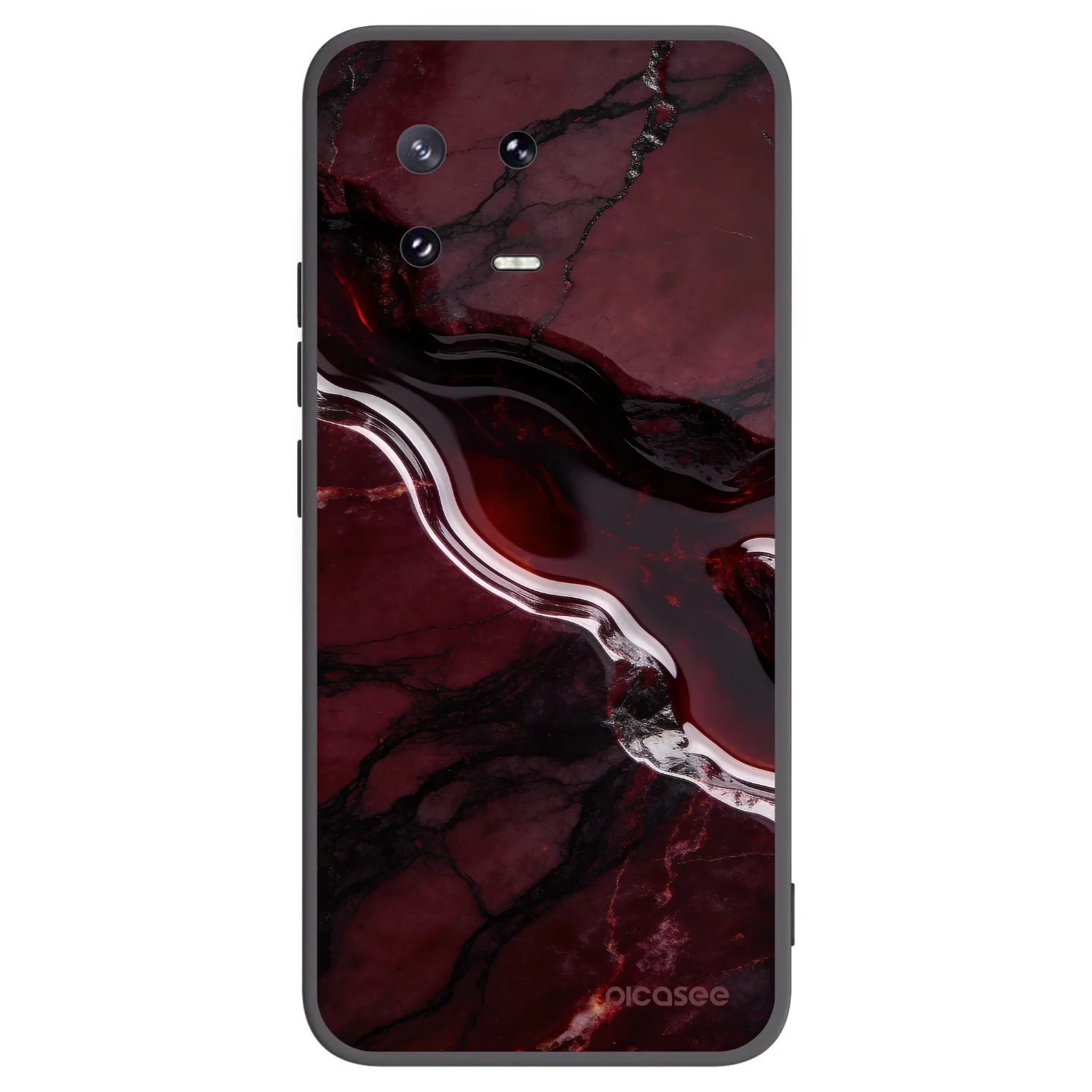 Picasee Xiaomi 13 Pro Hülle - Schwarzes Silikon - Cherry stone