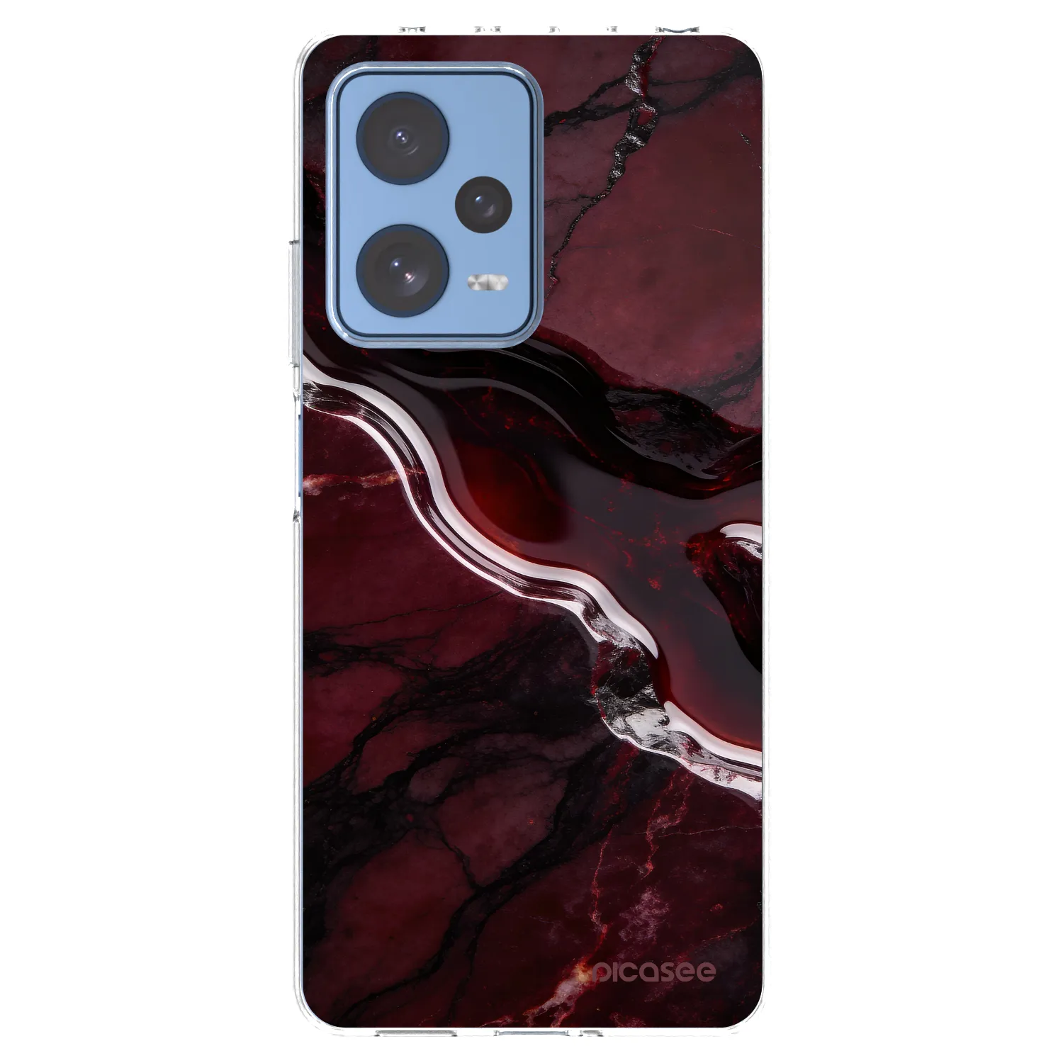 Picasee Xiaomi Redmi Note 12 Pro 5G Hülle - Transparentes Silikon - Cherry stone