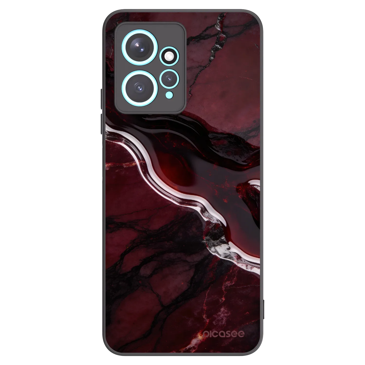 Picasee Xiaomi Redmi Note 12 4G Hülle - Schwarzes Silikon - Cherry stone