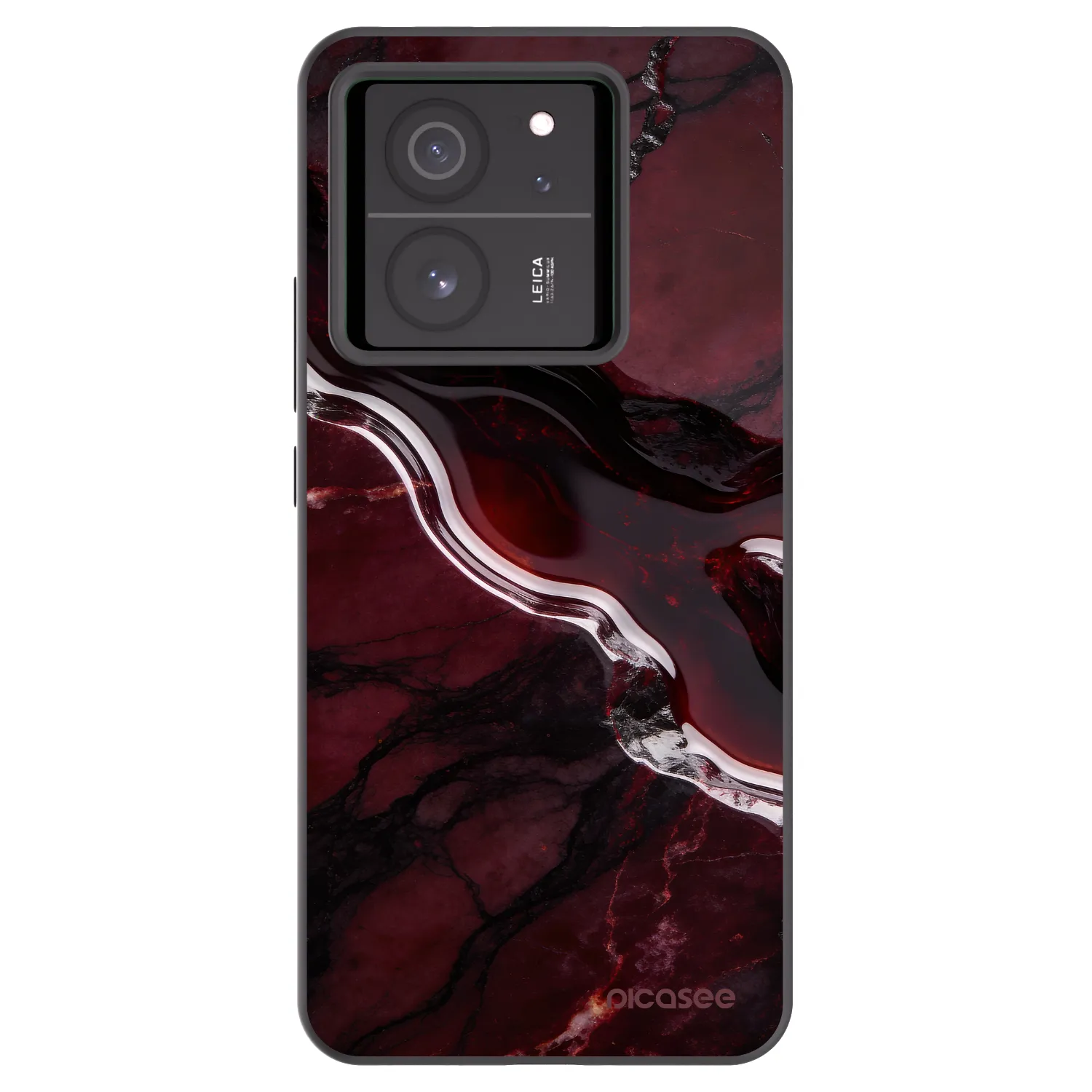 Picasee Xiaomi 13T Pro Hülle - Schwarzes Silikon - Cherry stone