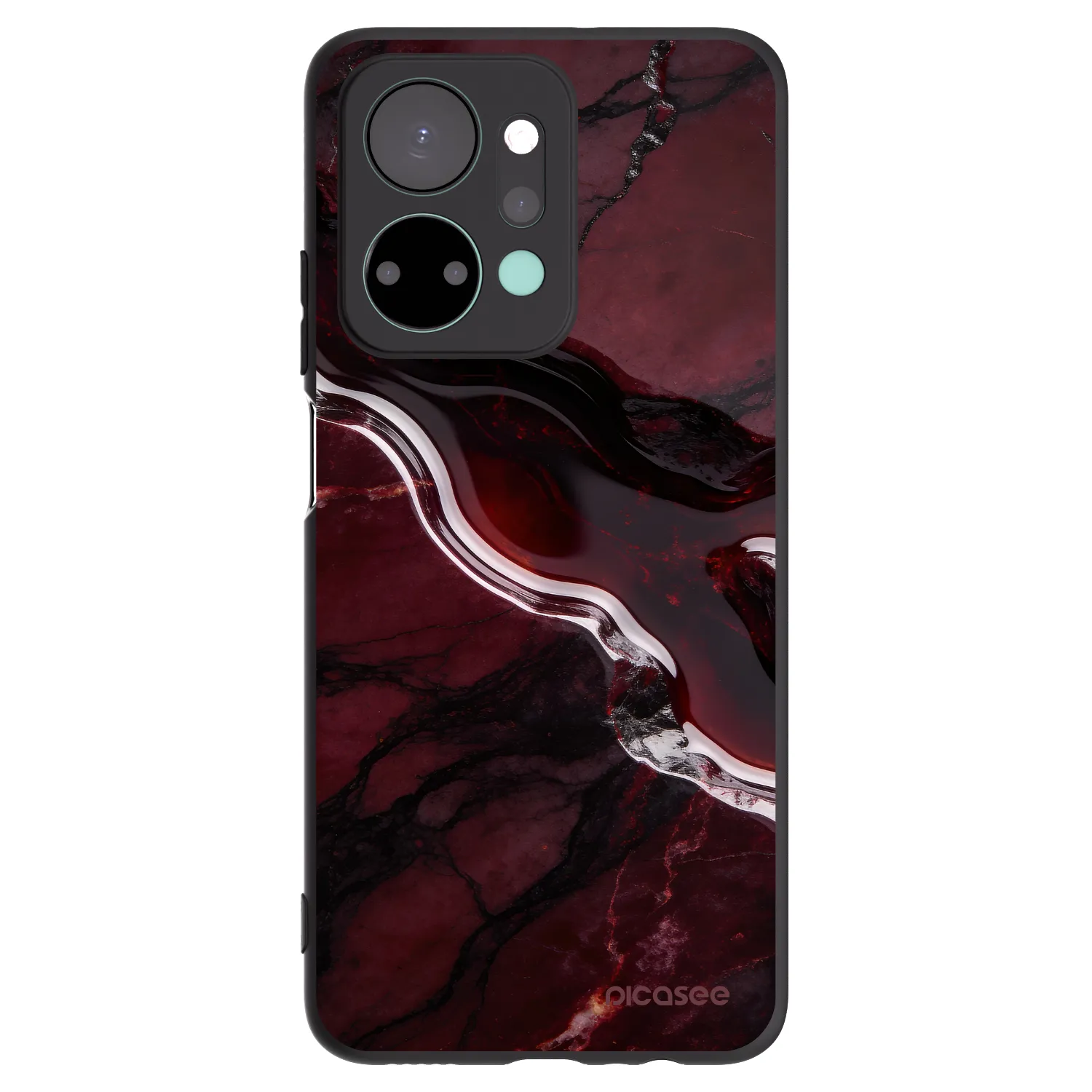 Picasee Honor X7a Hülle - Schwarzes Silikon - Cherry stone