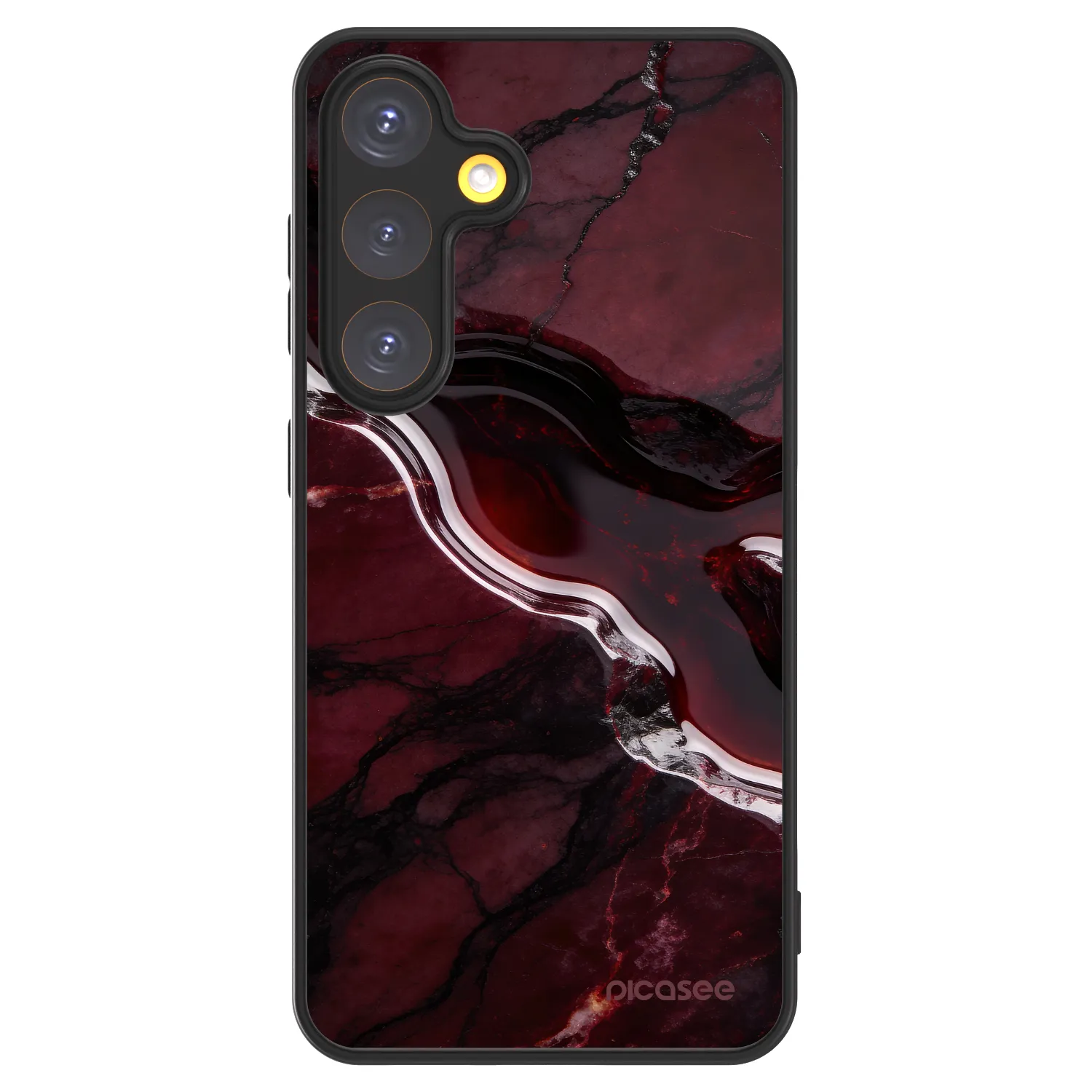 Picasee ULTIMATE CASE PowerShare für Samsung Galaxy S24 S921B 5G - Cherry stone