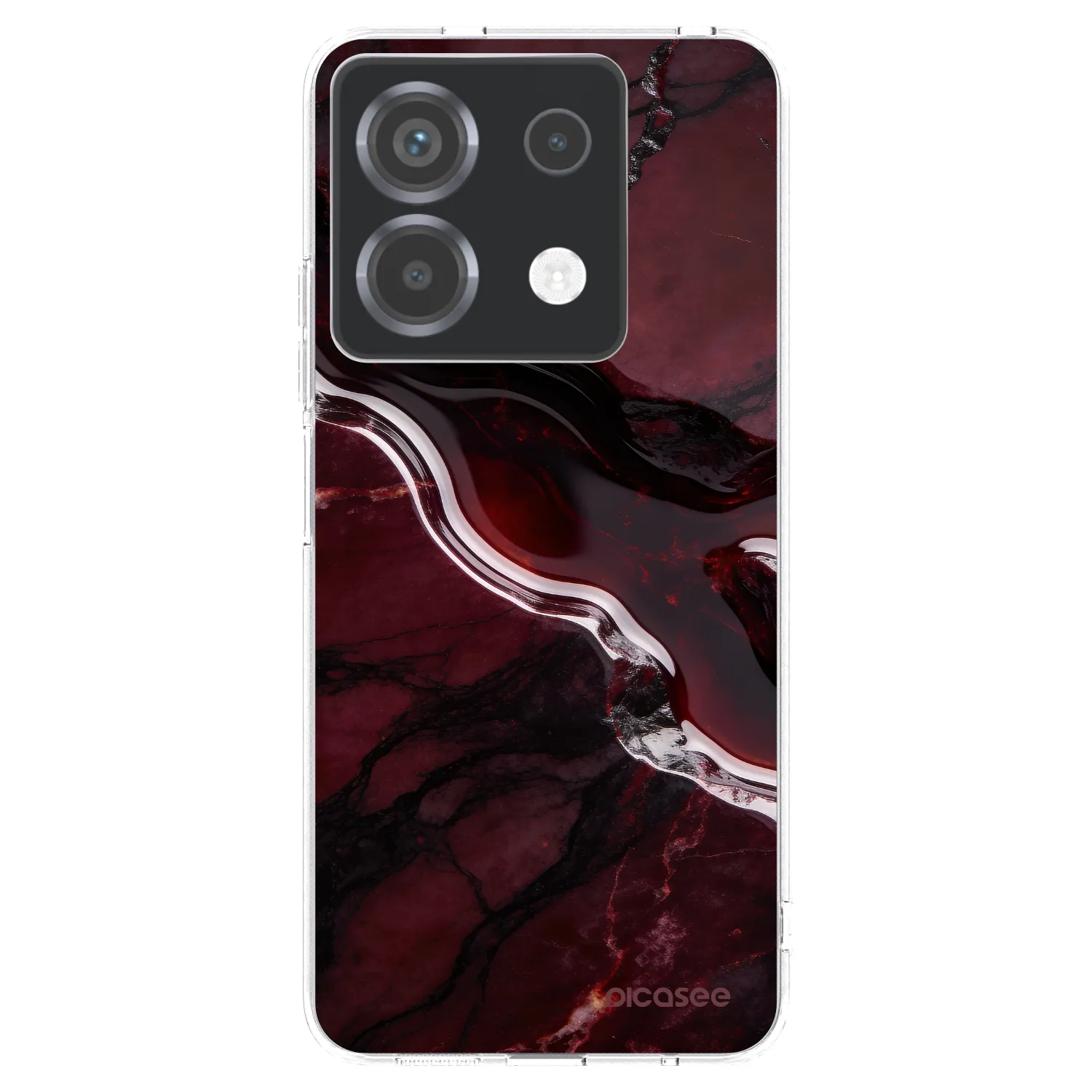 Picasee Xiaomi Poco X6 Hülle - Transparentes Silikon - Cherry stone