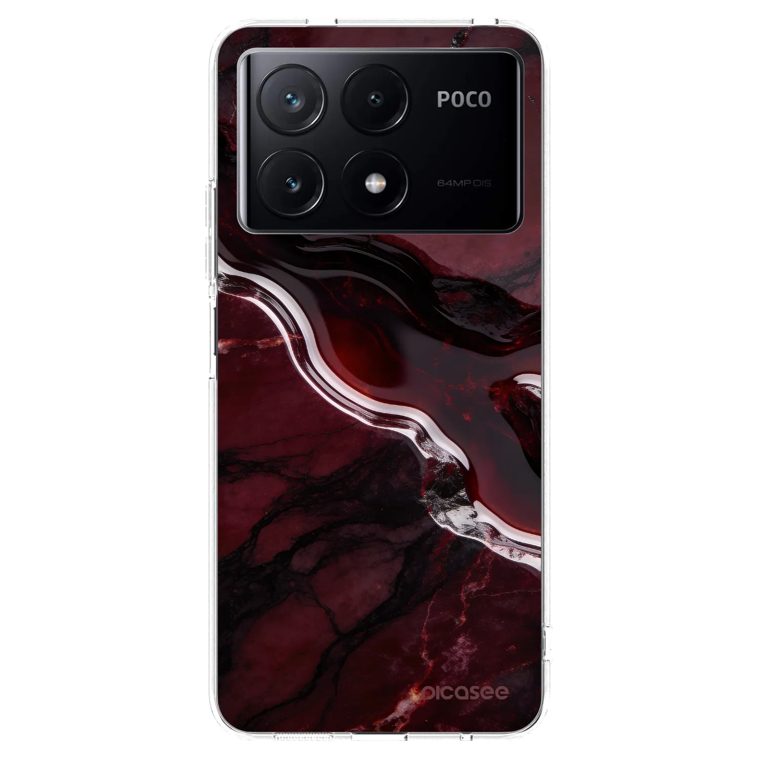 Picasee Xiaomi Poco X6 Pro Hülle - Transparentes Silikon - Cherry stone