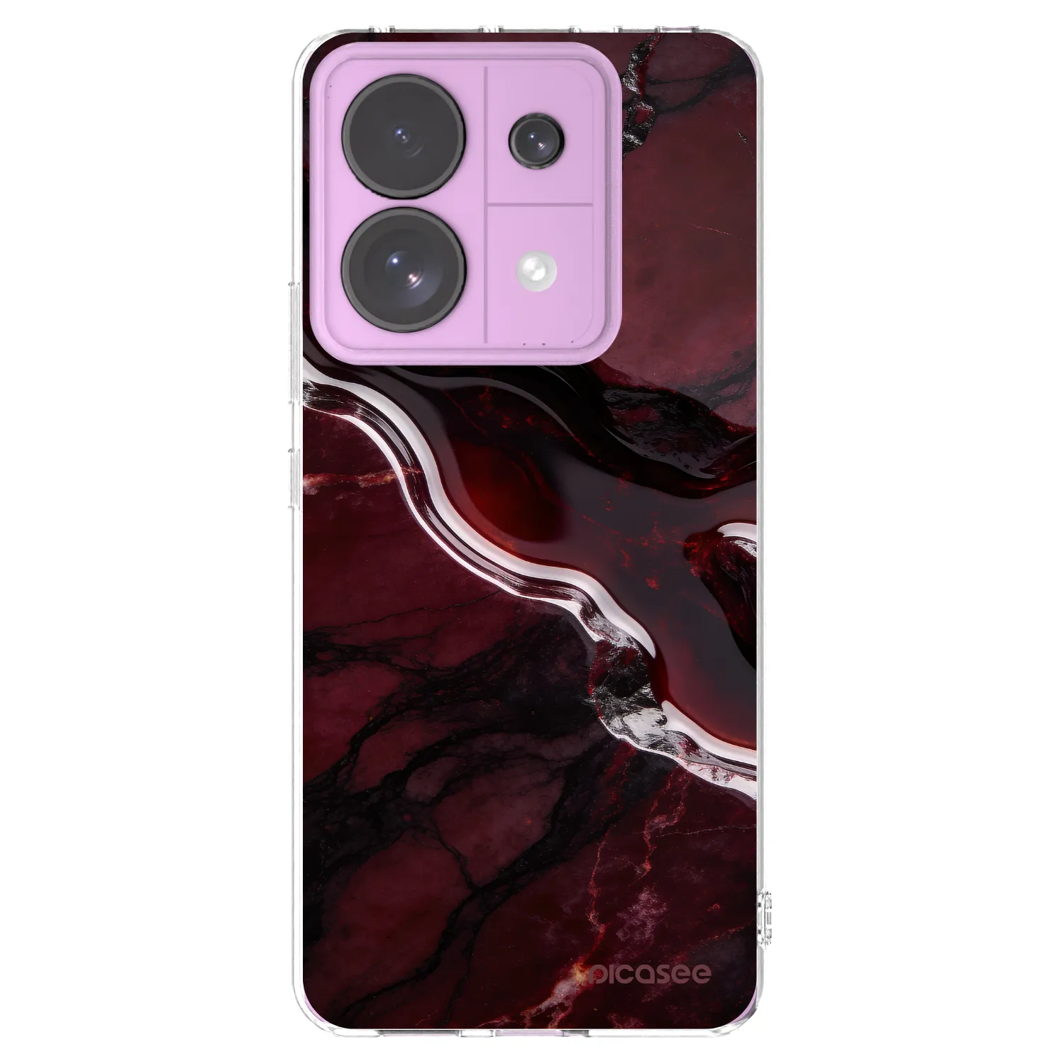 Picasee Xiaomi Redmi Note 13 Pro 5G Hülle - Transparentes Silikon - Cherry stone