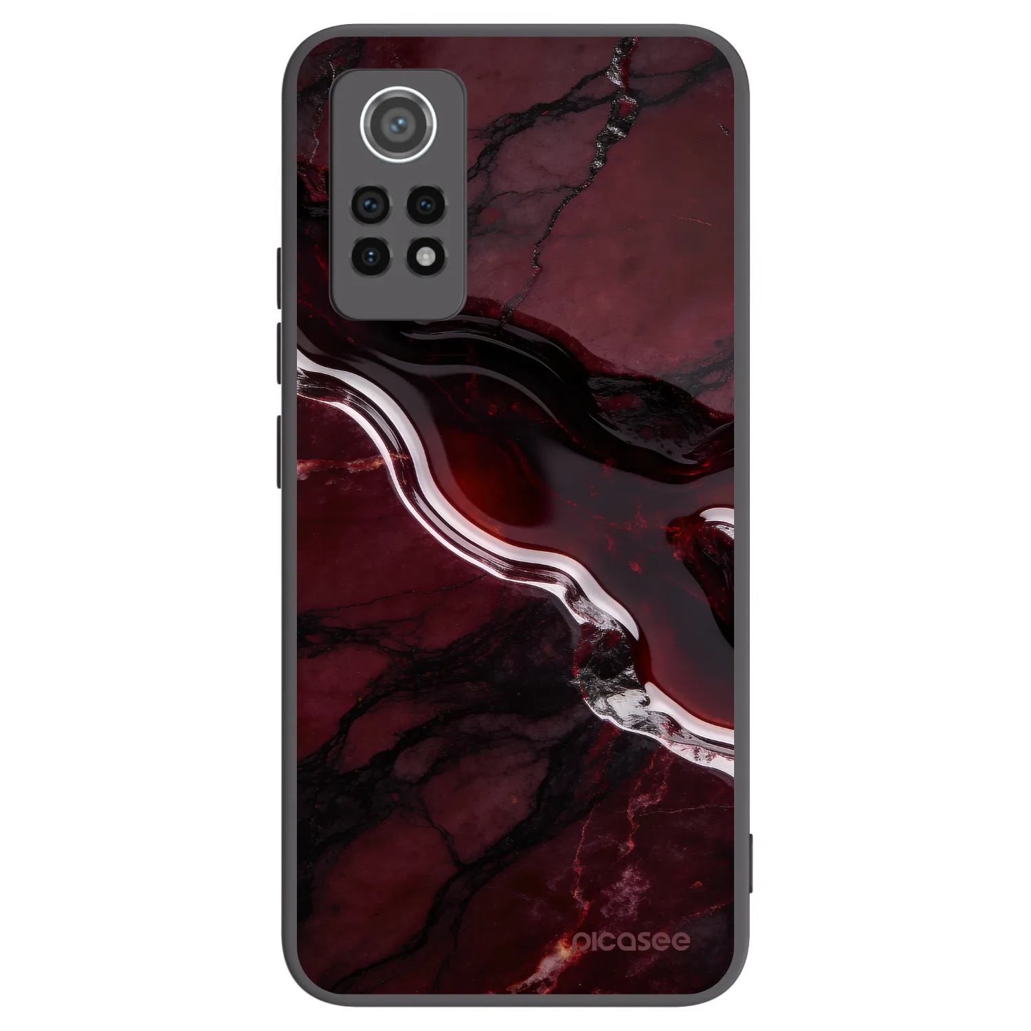 Picasee Xiaomi Redmi Note 12 Pro 4G Hülle - Schwarzes Silikon - Cherry stone