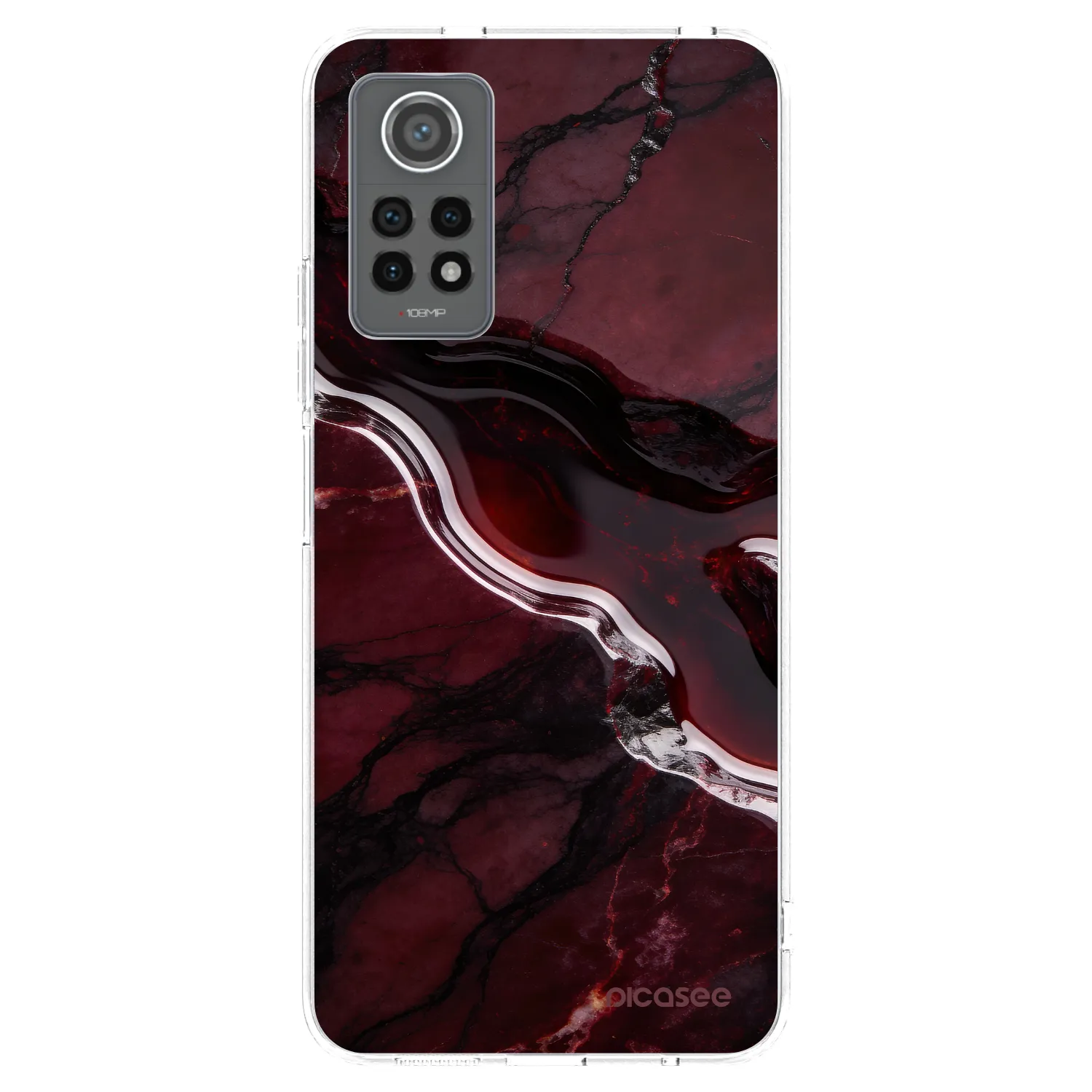 Picasee Xiaomi Redmi Note 12 Pro 4G Hülle - Transparentes Silikon - Cherry stone