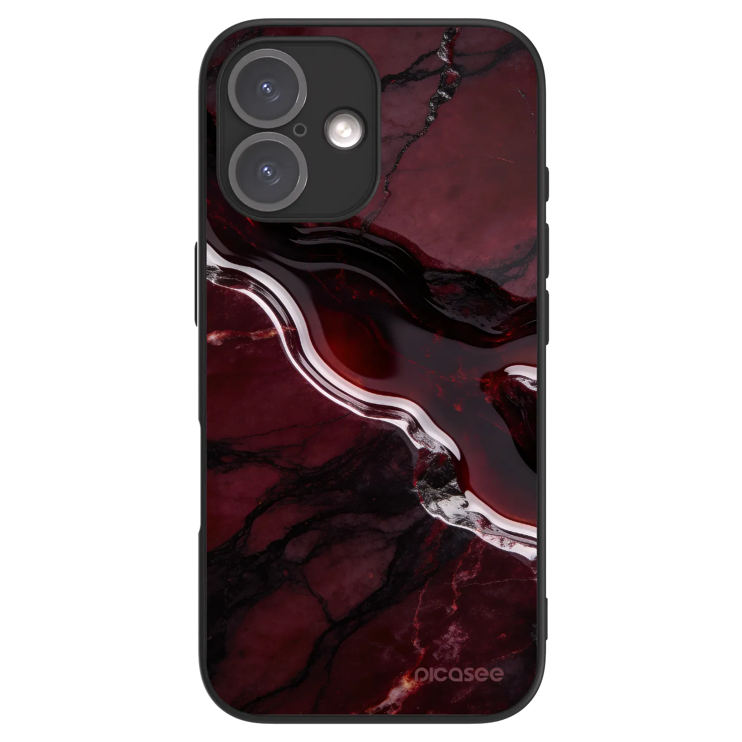 Picasee ULTIMATE CASE MagSafe für Apple iPhone 16 - Cherry stone