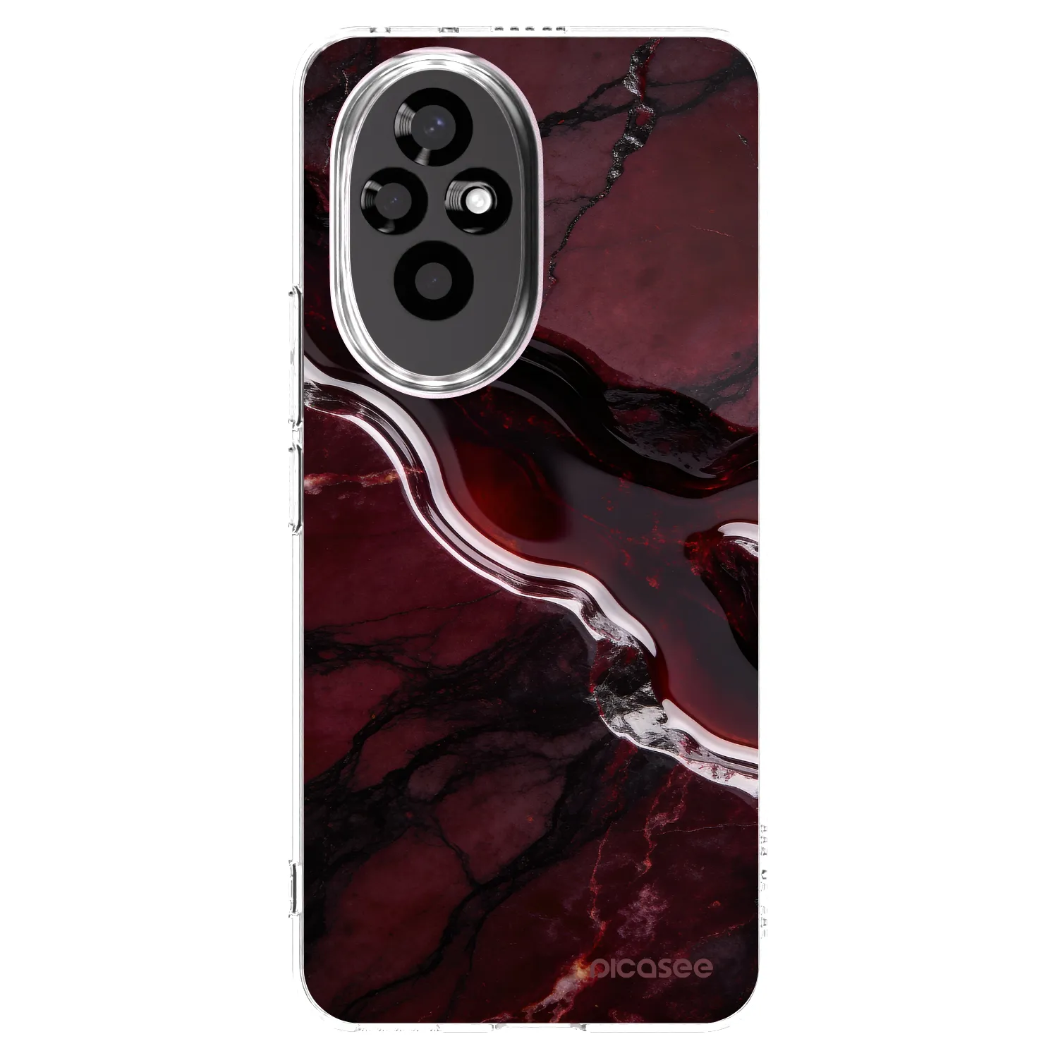 Picasee Honor 200 Pro 5G Hülle - Transparentes Silikon - Cherry stone