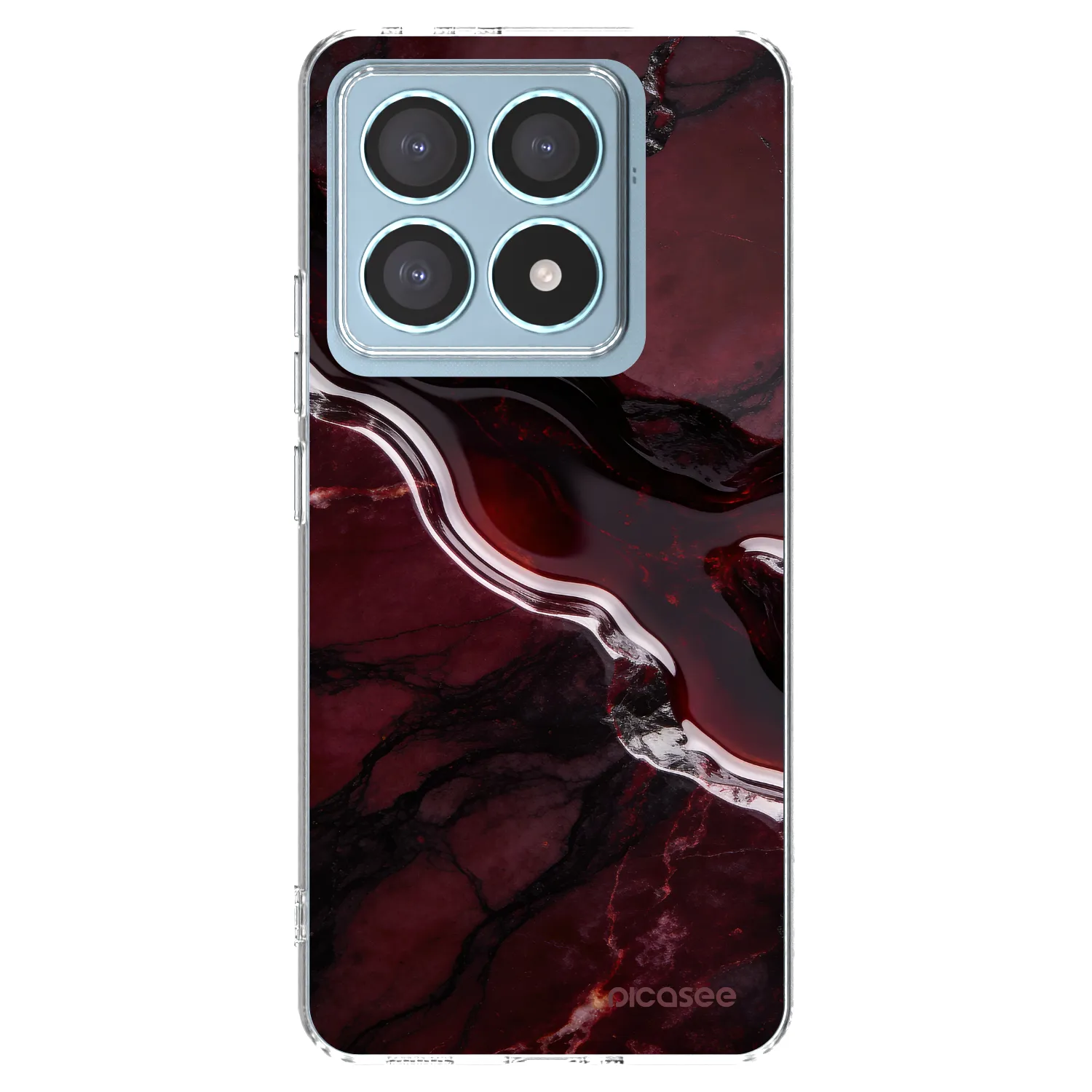 Picasee Xiaomi 14T Pro Hülle - Transparentes Silikon - Cherry stone