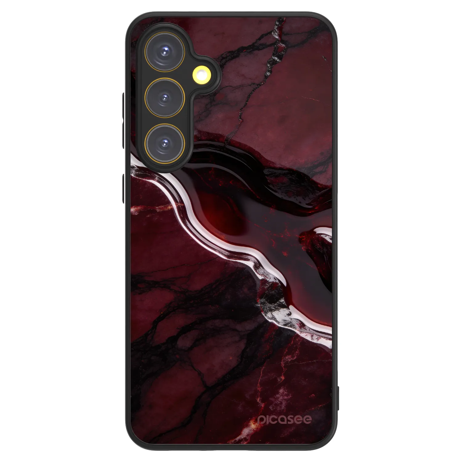 Picasee ULTIMATE CASE PowerShare für Samsung Galaxy S24 FE S721B - Cherry stone