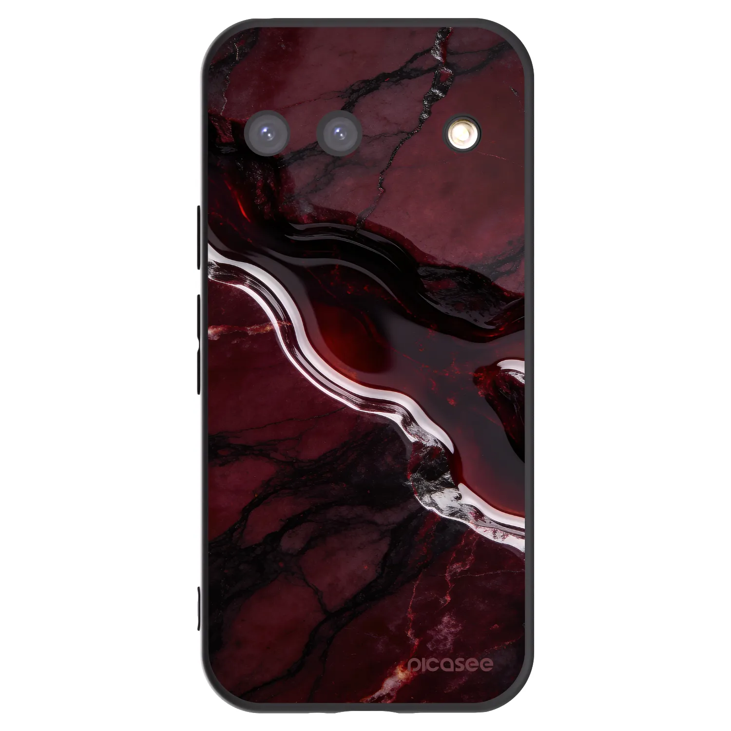 Picasee Google Pixel 9 Hülle - Schwarzes Silikon - Cherry stone