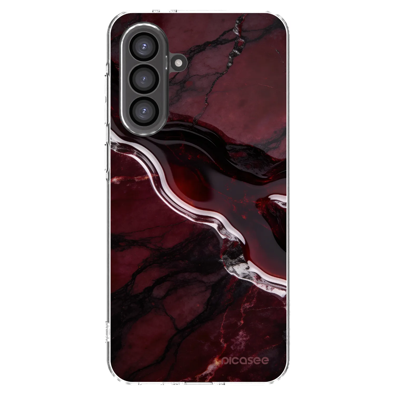 Picasee Samsung Galaxy A56 5G A566B Hülle - Transparentes Silikon - Cherry stone