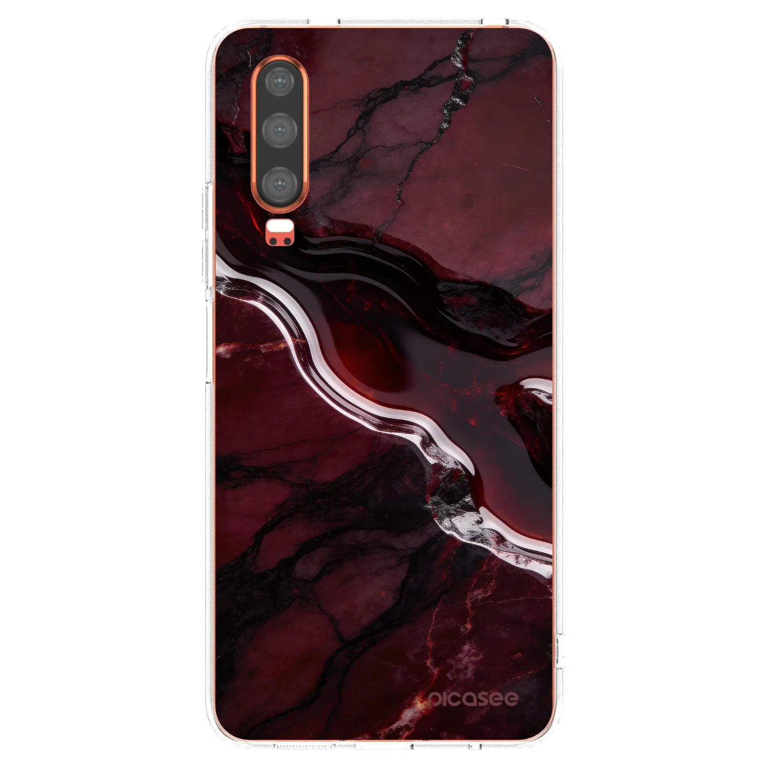 Picasee Huawei P30 Hülle - Transparentes Silikon - Cherry stone