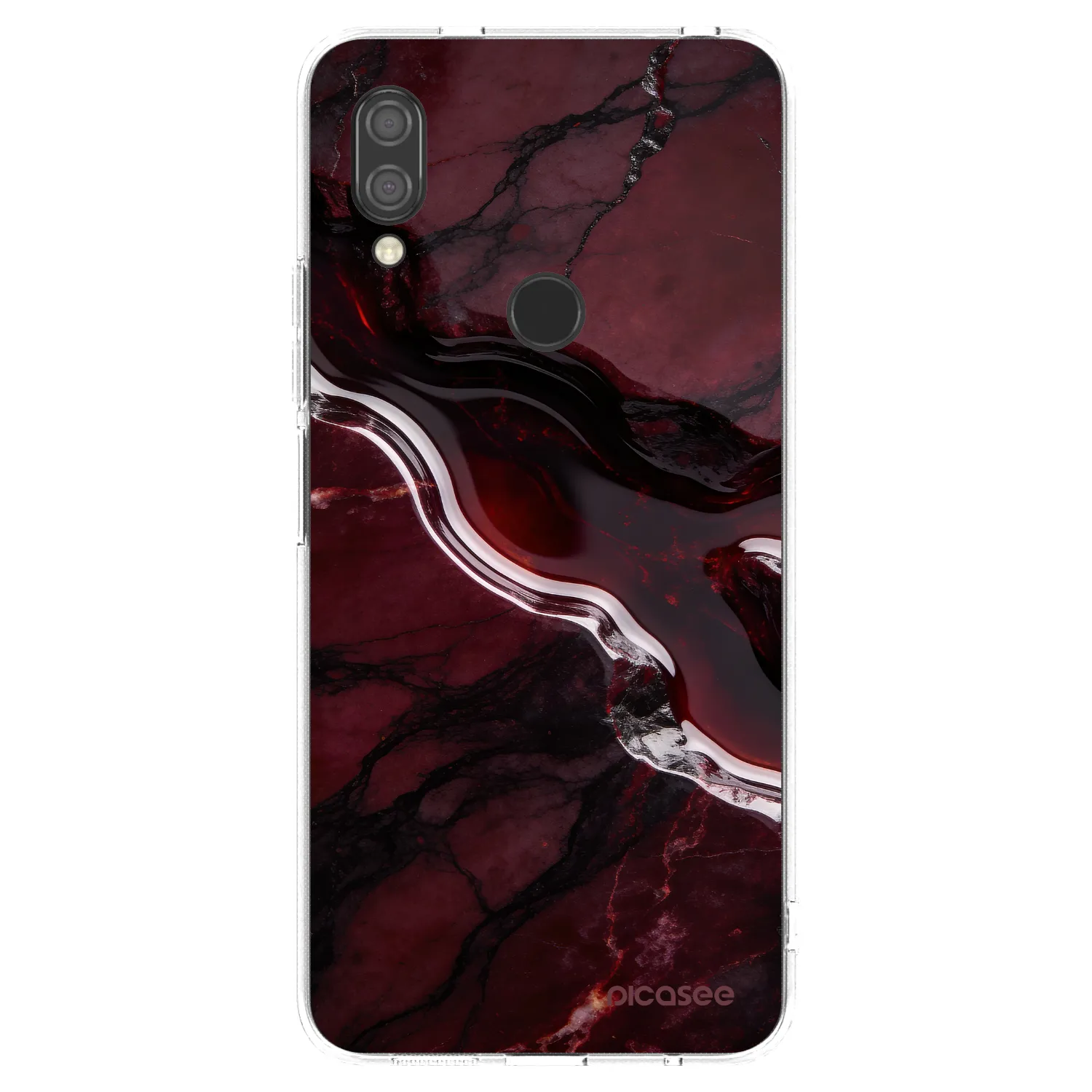 Picasee Xiaomi Redmi 7 Hülle - Transparentes Silikon - Cherry stone