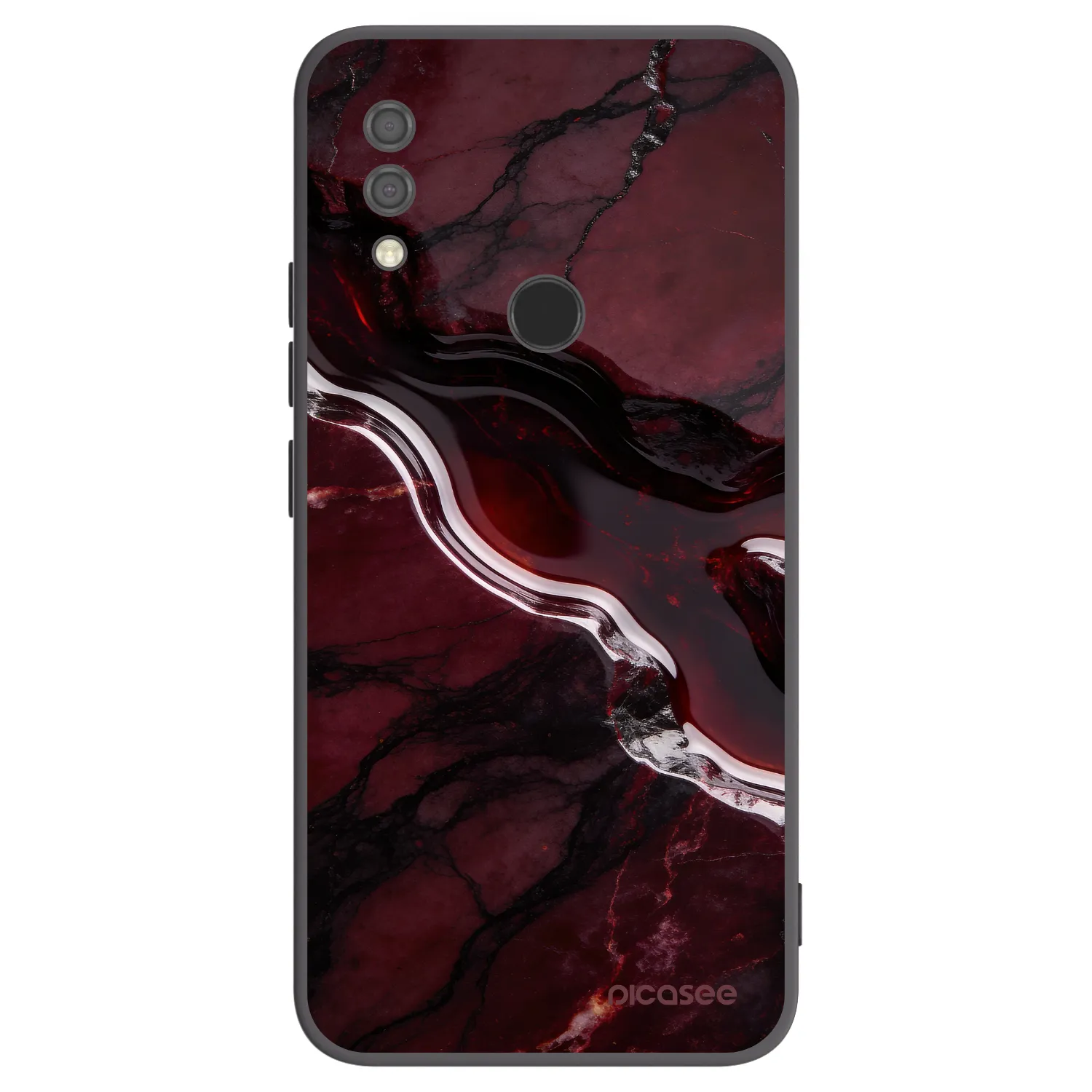 Picasee Xiaomi Redmi 7 Hülle - Schwarzes Silikon - Cherry stone
