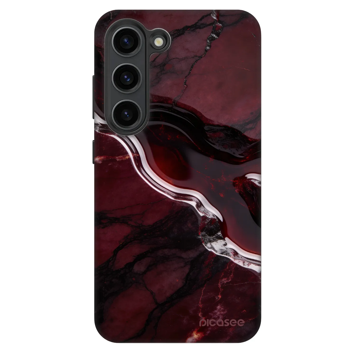 Picasee Fashion Case für Samsung Galaxy S23 5G - Cherry stone