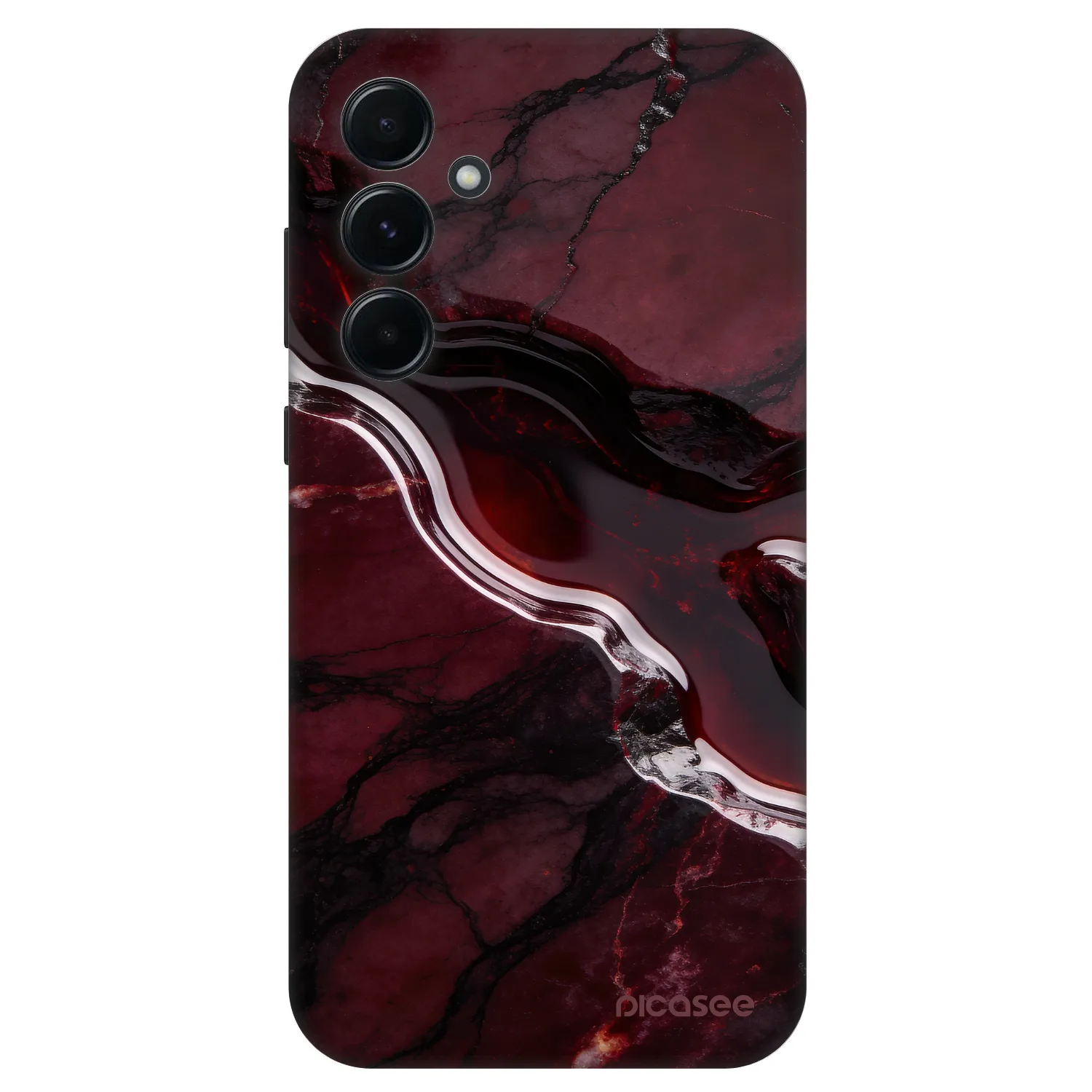 Picasee Fashion Case für Samsung Galaxy A55 5G A556B - Cherry stone
