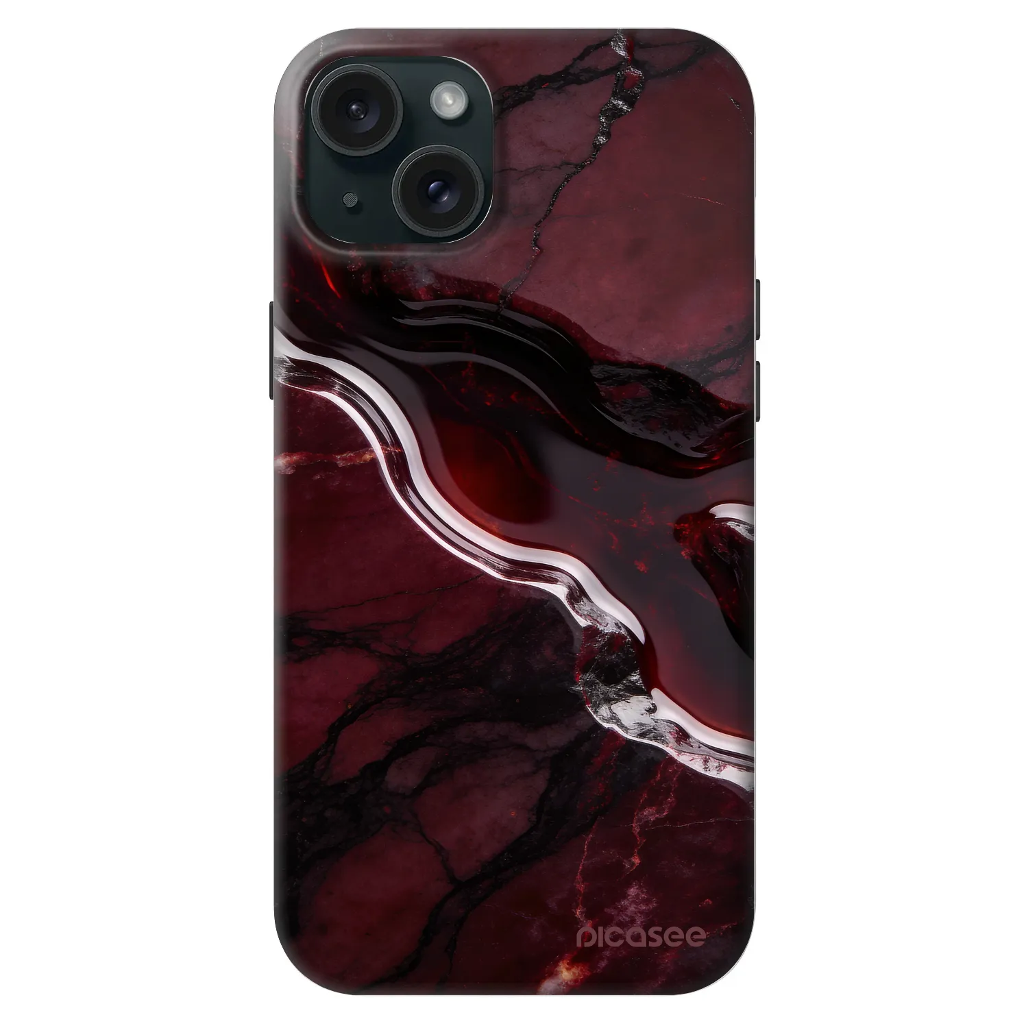 Picasee Fashion Case MagSafe für Apple iPhone 15 Plus - Cherry stone