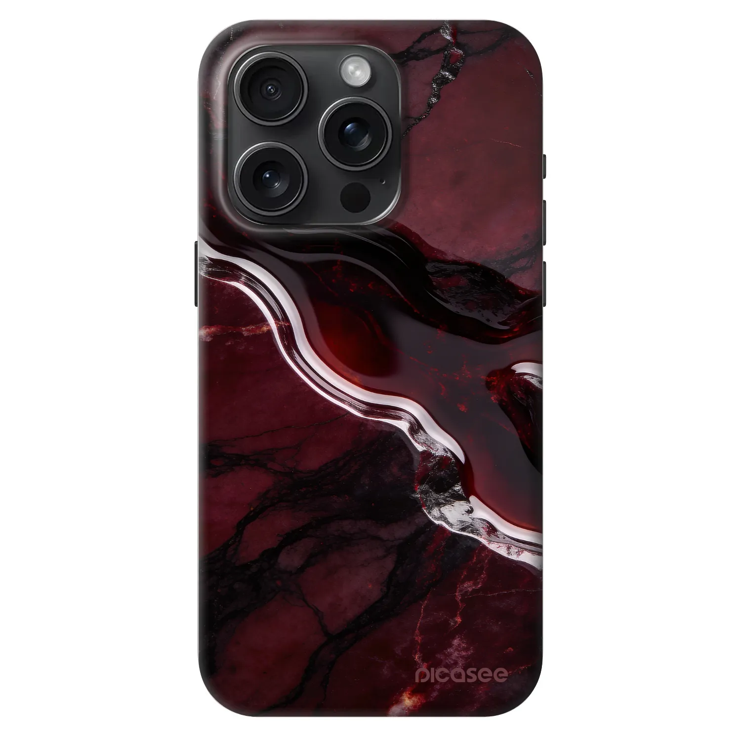 Picasee Fashion Case MagSafe für Apple iPhone 15 Pro - Cherry stone