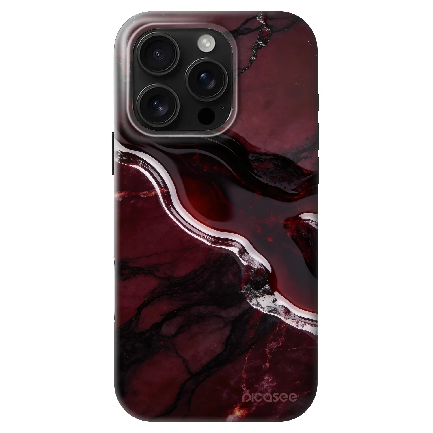 Picasee Fashion Case MagSafe für Apple iPhone 16 Pro - Cherry stone