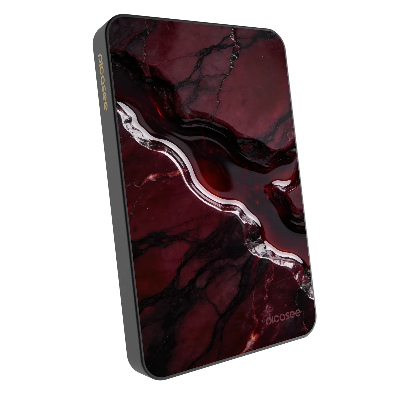 Picasee Powerbank mit MagSafe 5 000 mAh Grau - Cherry stone